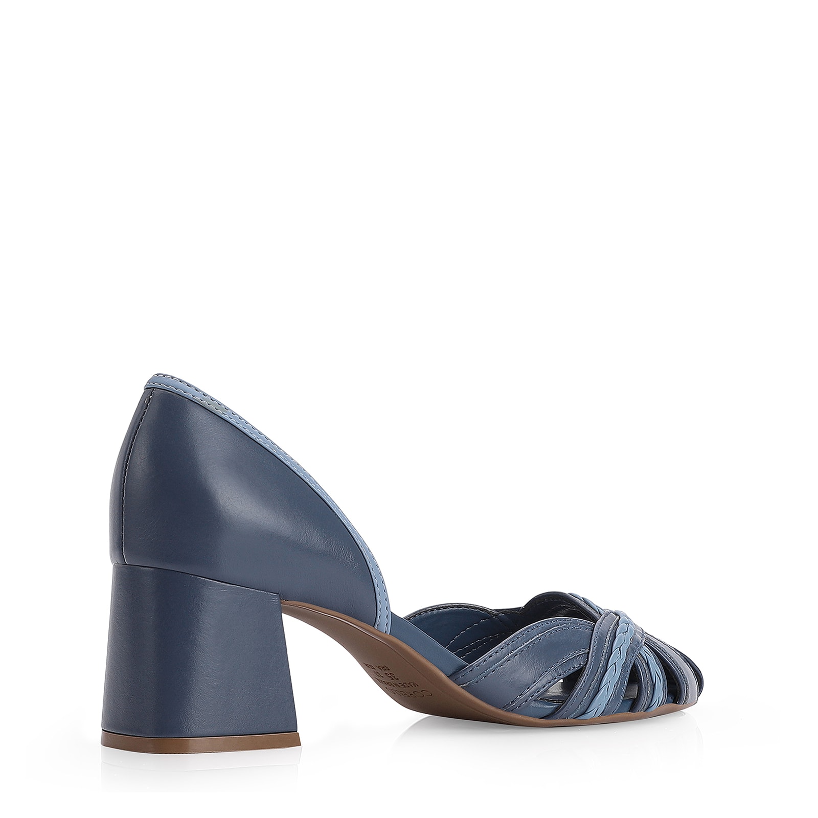 Scarpin Couro Azul