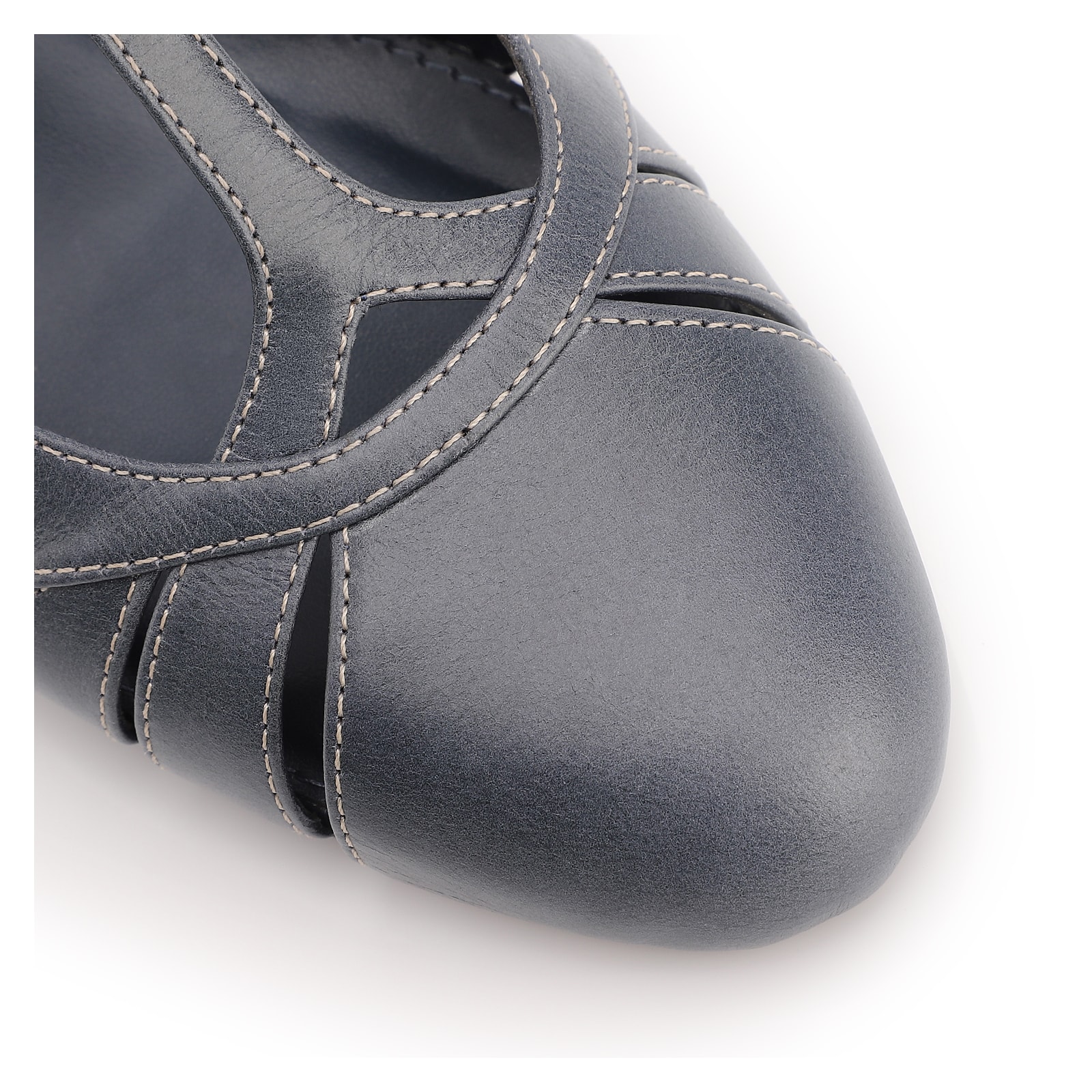 Scarpin Couro Azul