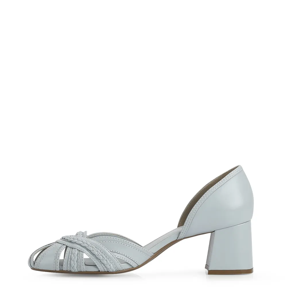 Scarpin Couro Azul - imagem 4