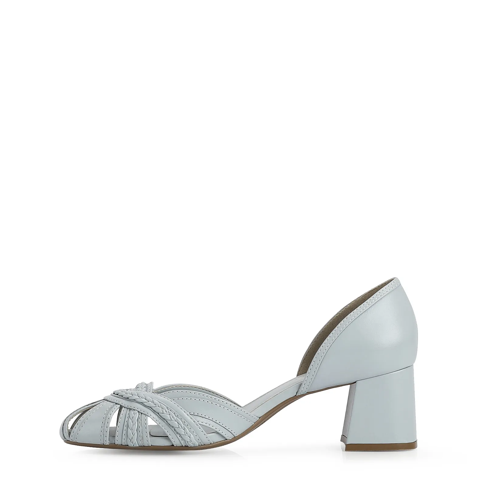 Scarpin Couro Azul