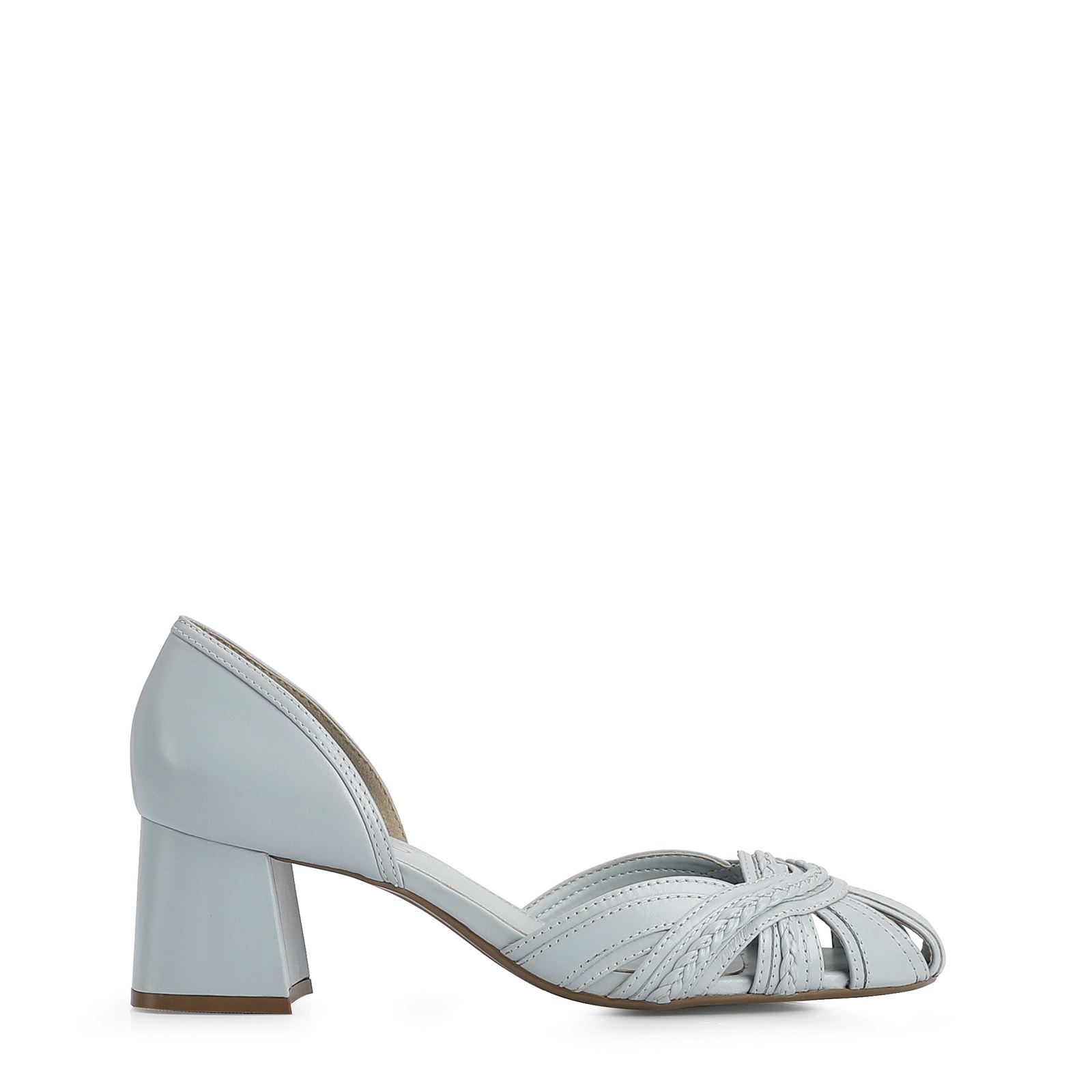Scarpin Couro Azul