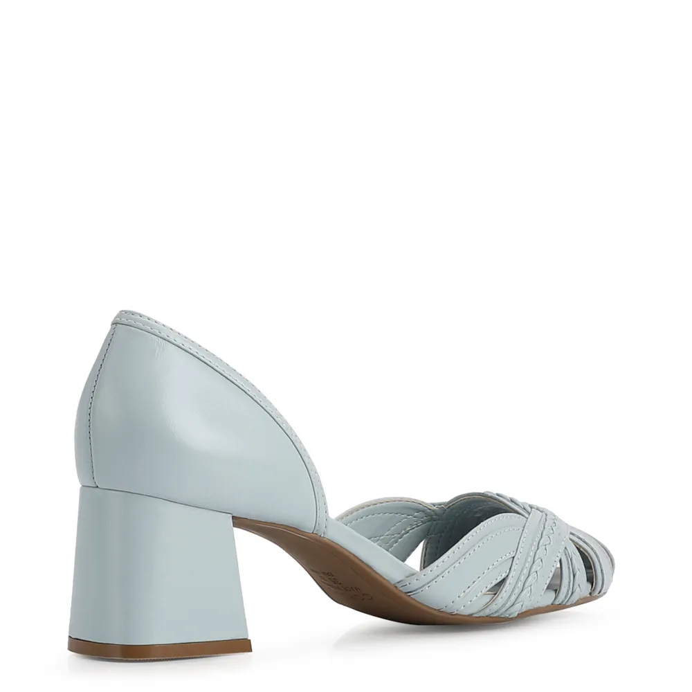 Scarpin Couro Azul - imagem 3