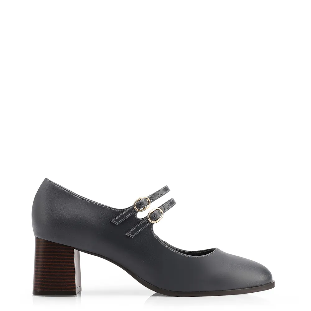 Scarpin Couro Azul - imagem 2