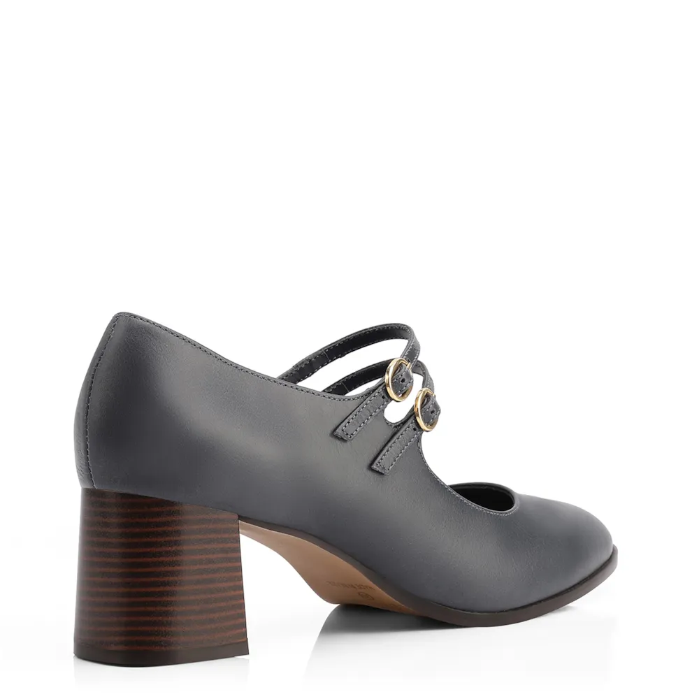 Scarpin Couro Azul - imagem 3