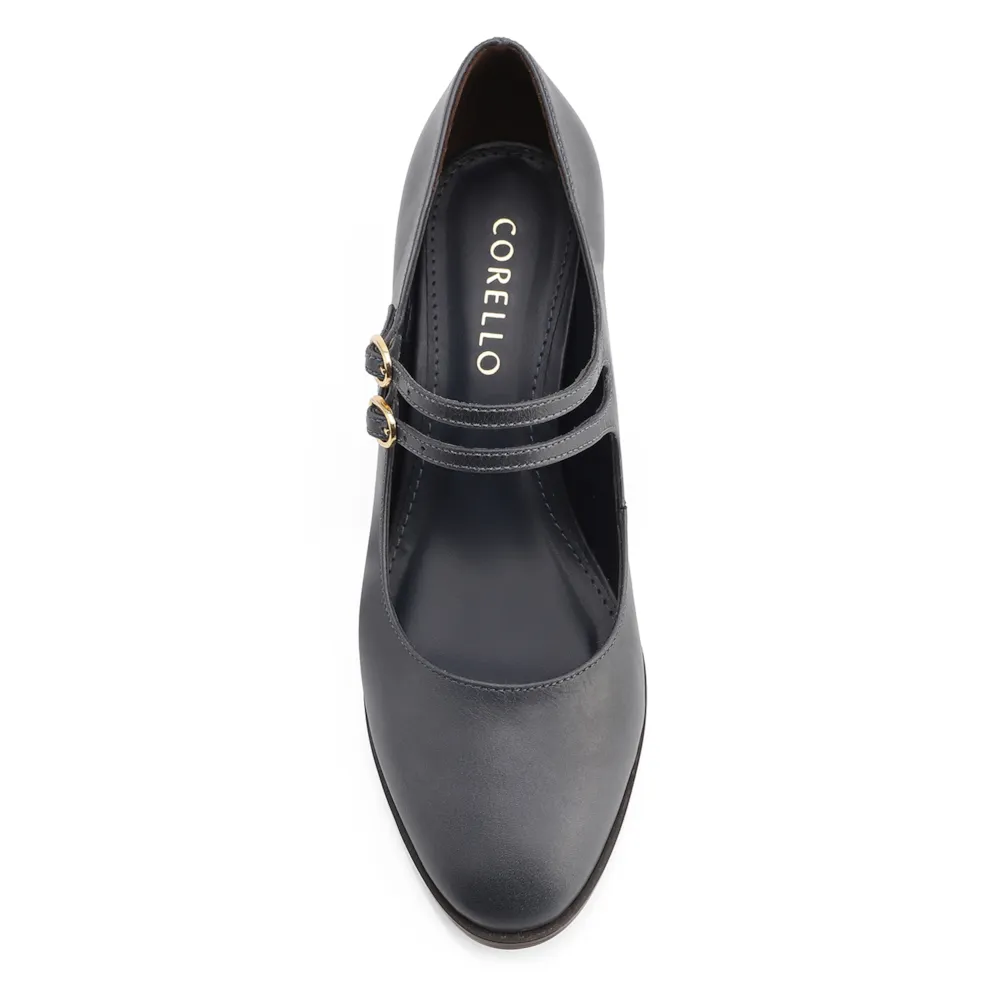 Scarpin Couro Azul - imagem 5