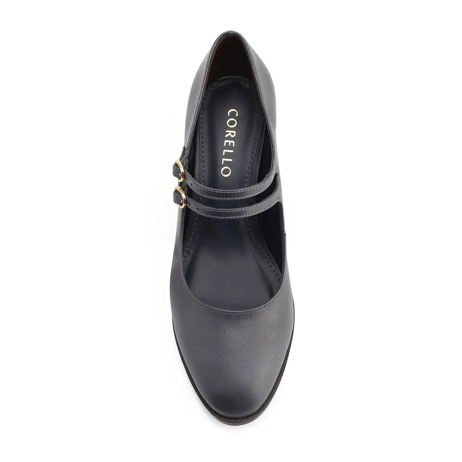 Scarpin Couro Azul