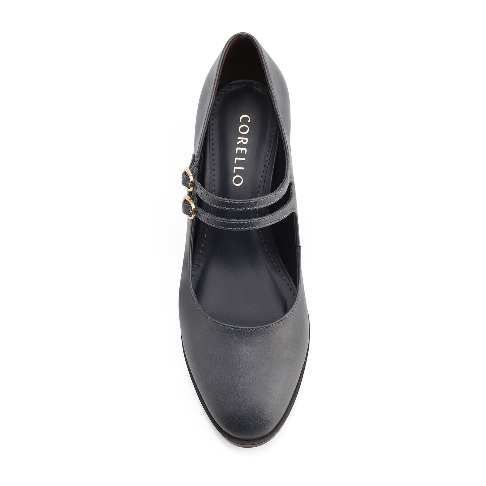 Scarpin Couro Azul