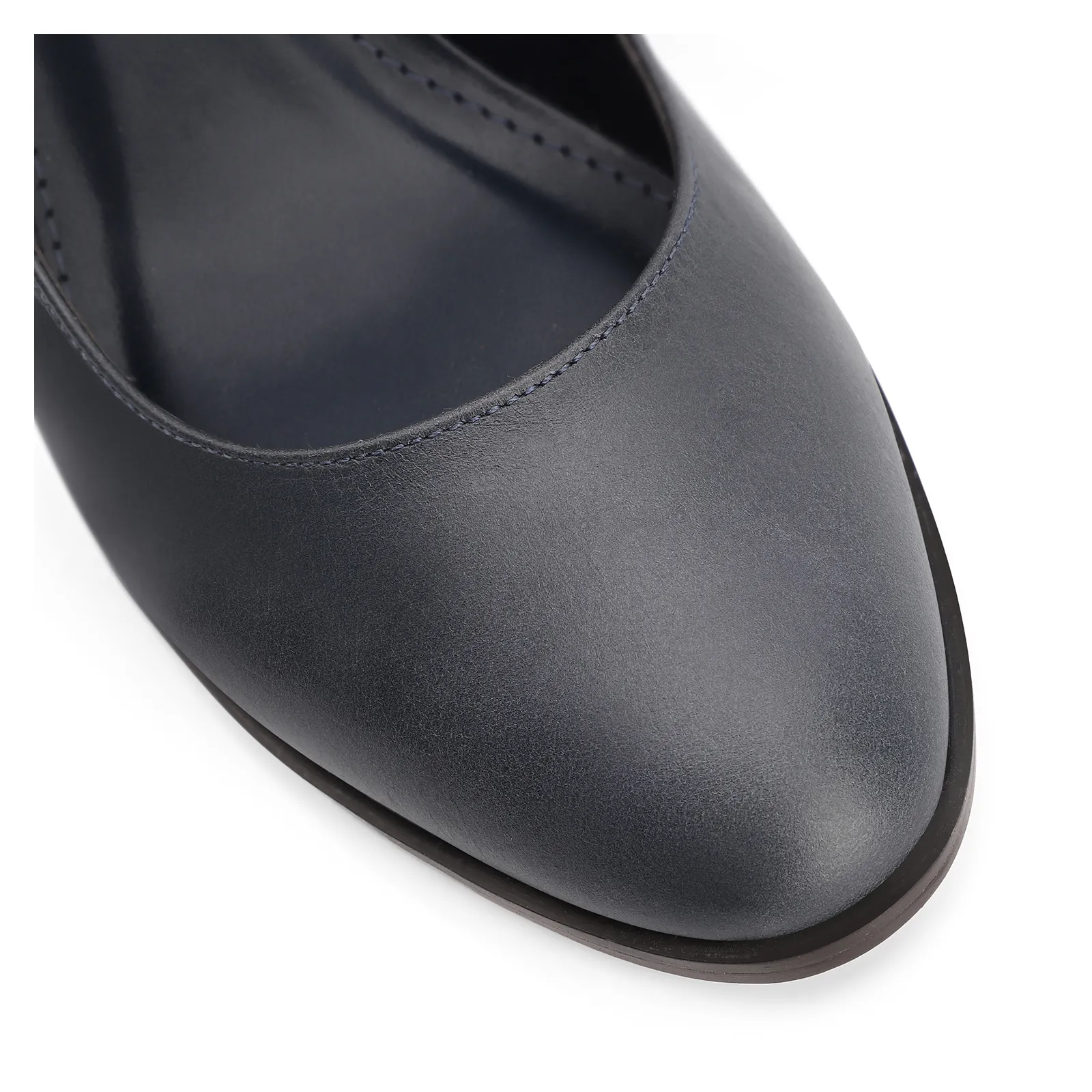 Scarpin Couro Azul