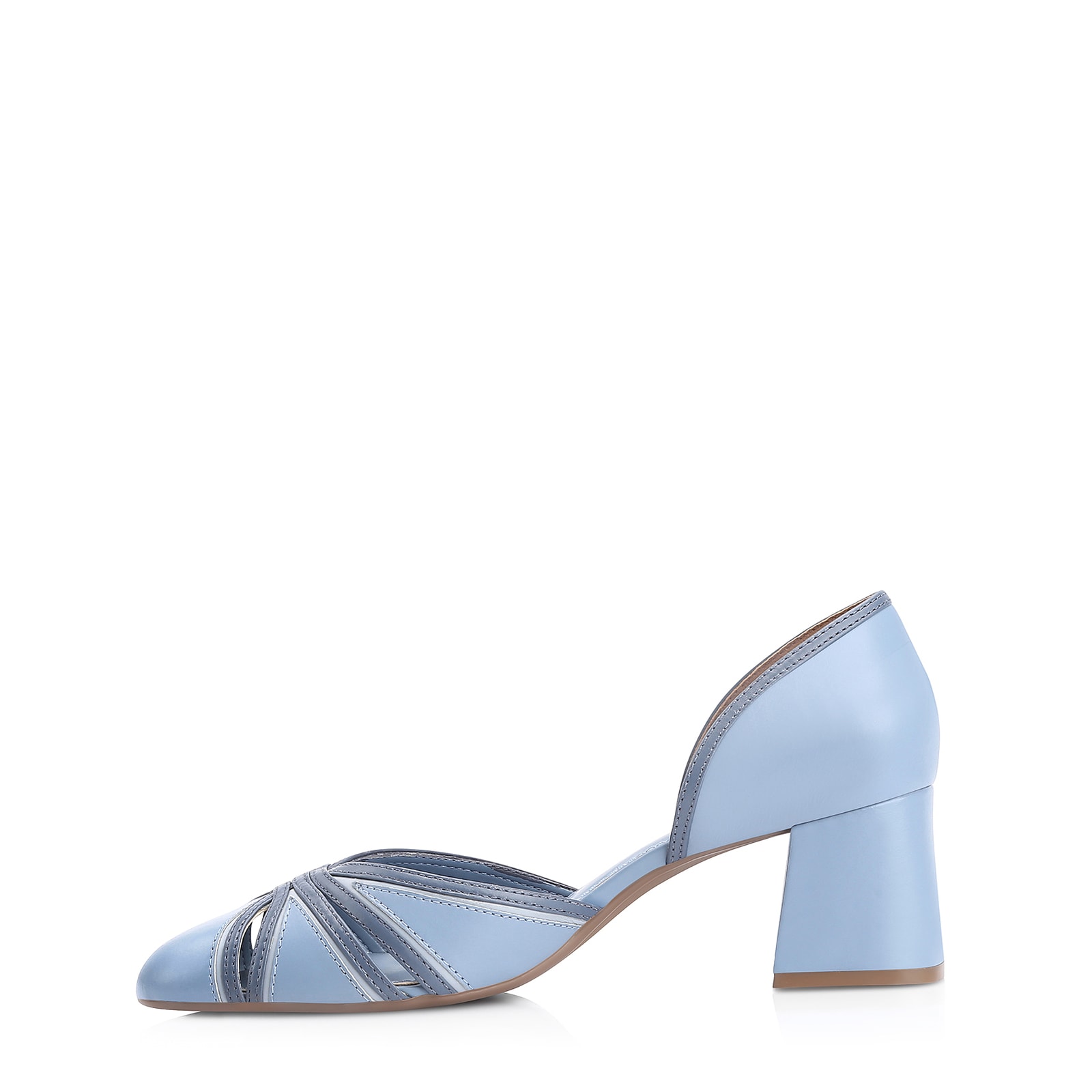 Scarpin Couro Azul