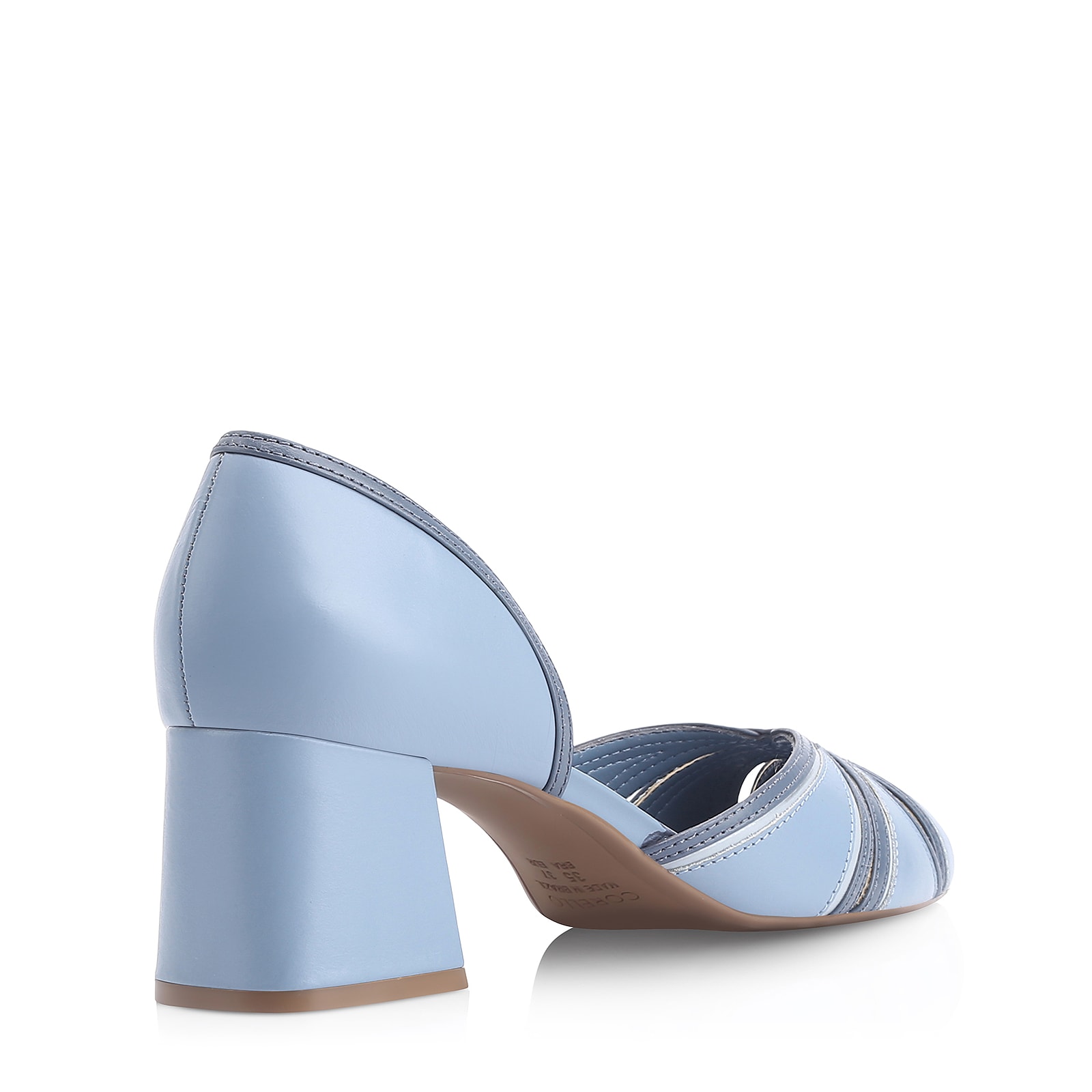 Scarpin Couro Azul