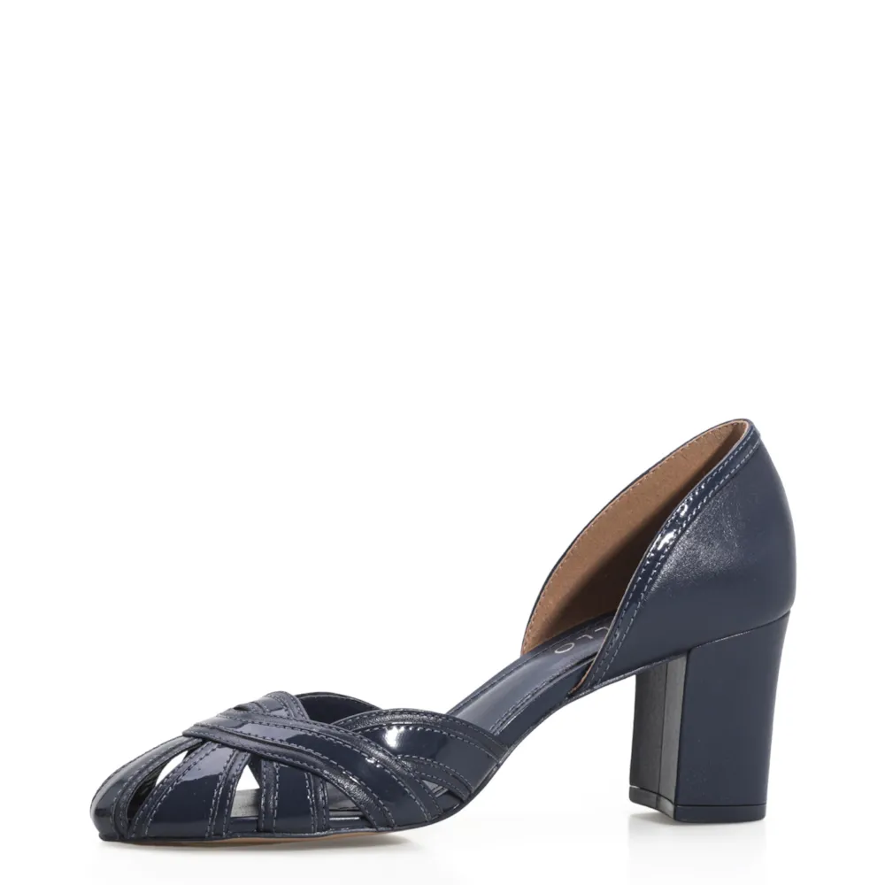 Scarpin Couro Azul - imagem 4