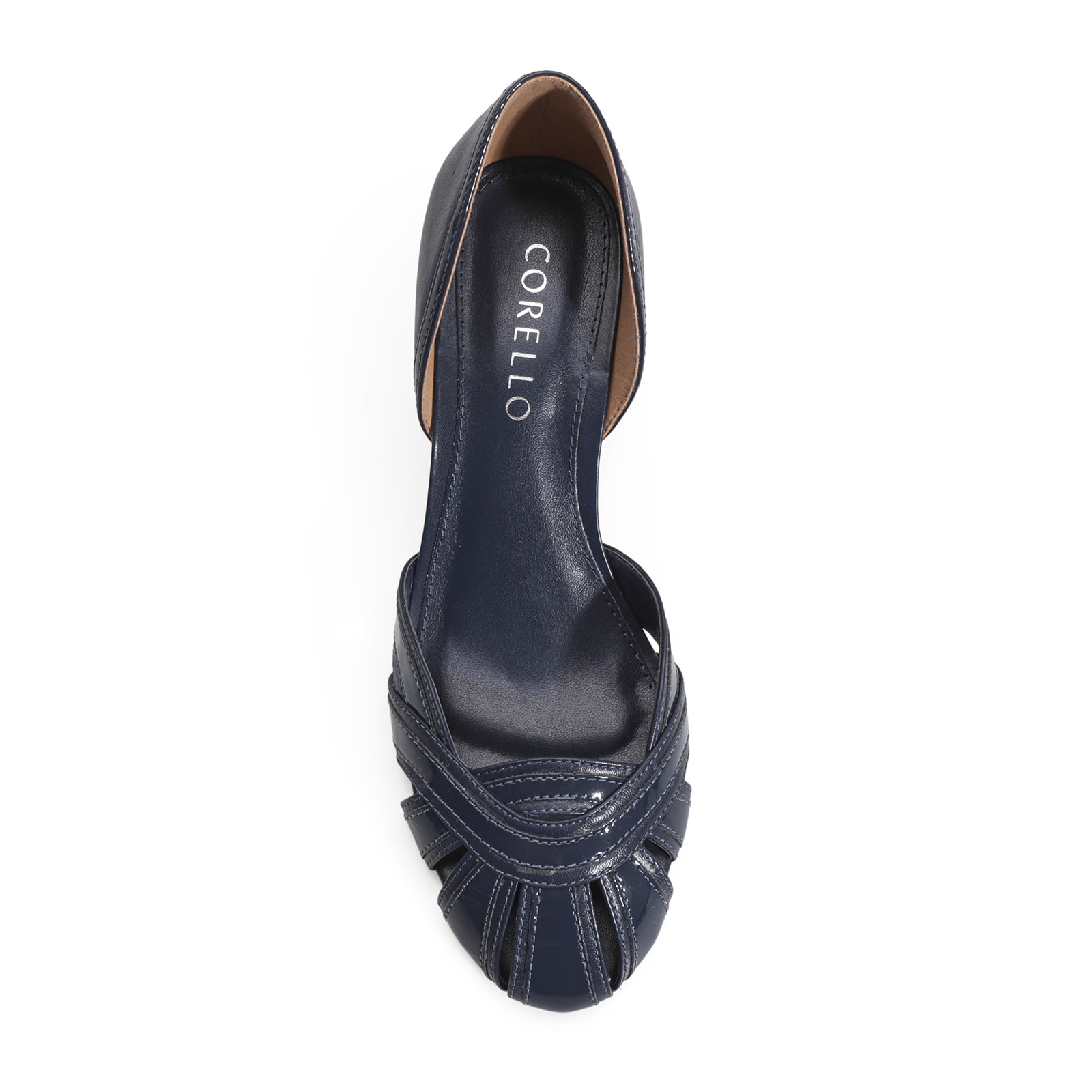 Scarpin Couro Azul