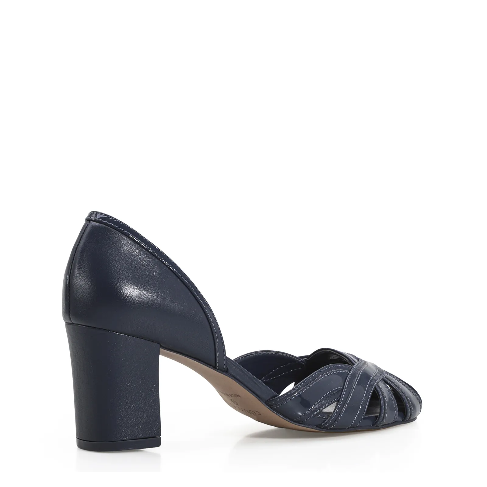 Scarpin Couro Azul