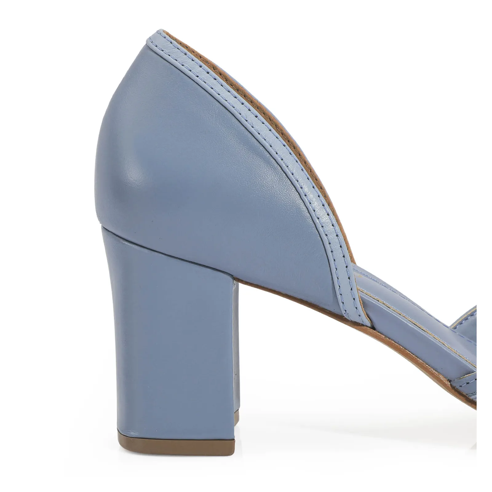 Scarpin Couro Azul