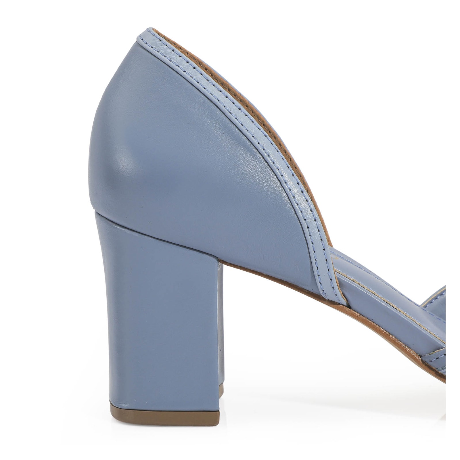 Scarpin Couro Azul
