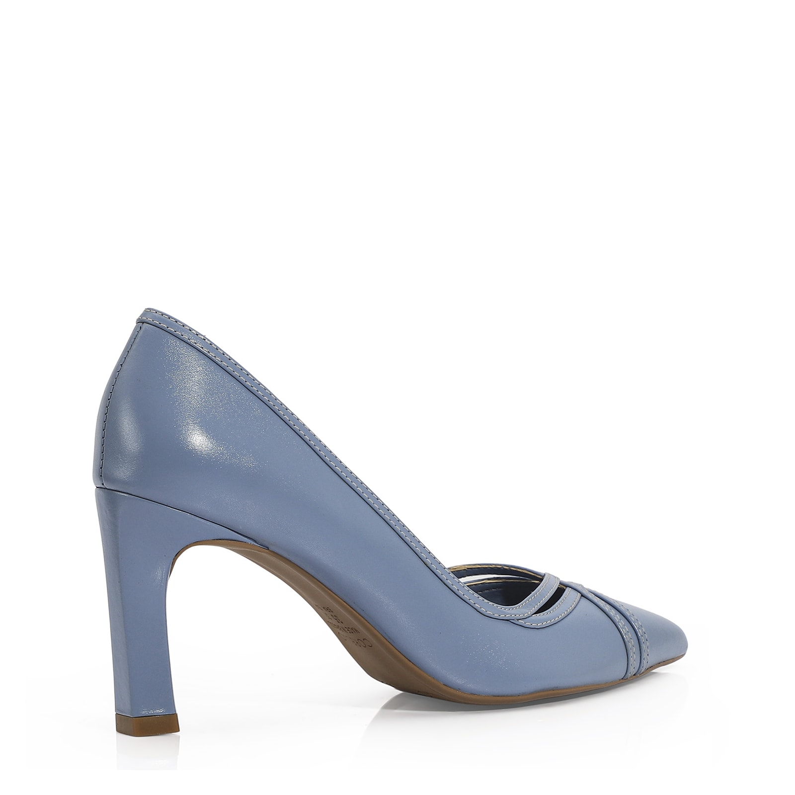 Scarpin Couro Azul