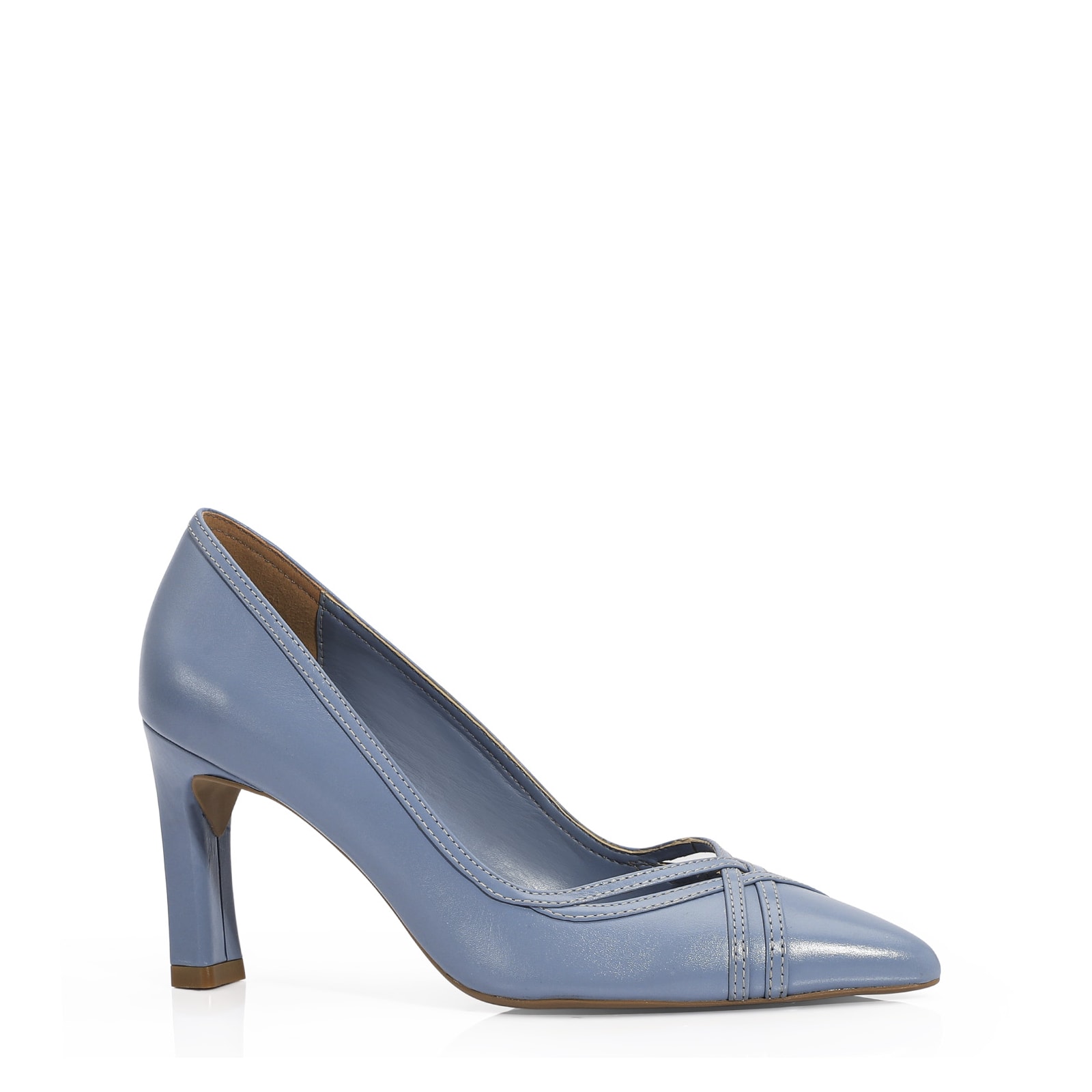 Scarpin Couro Azul
