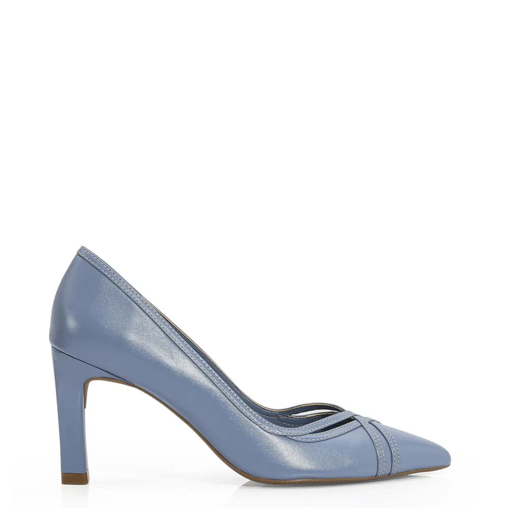 Scarpin Couro Azul - imagem 2