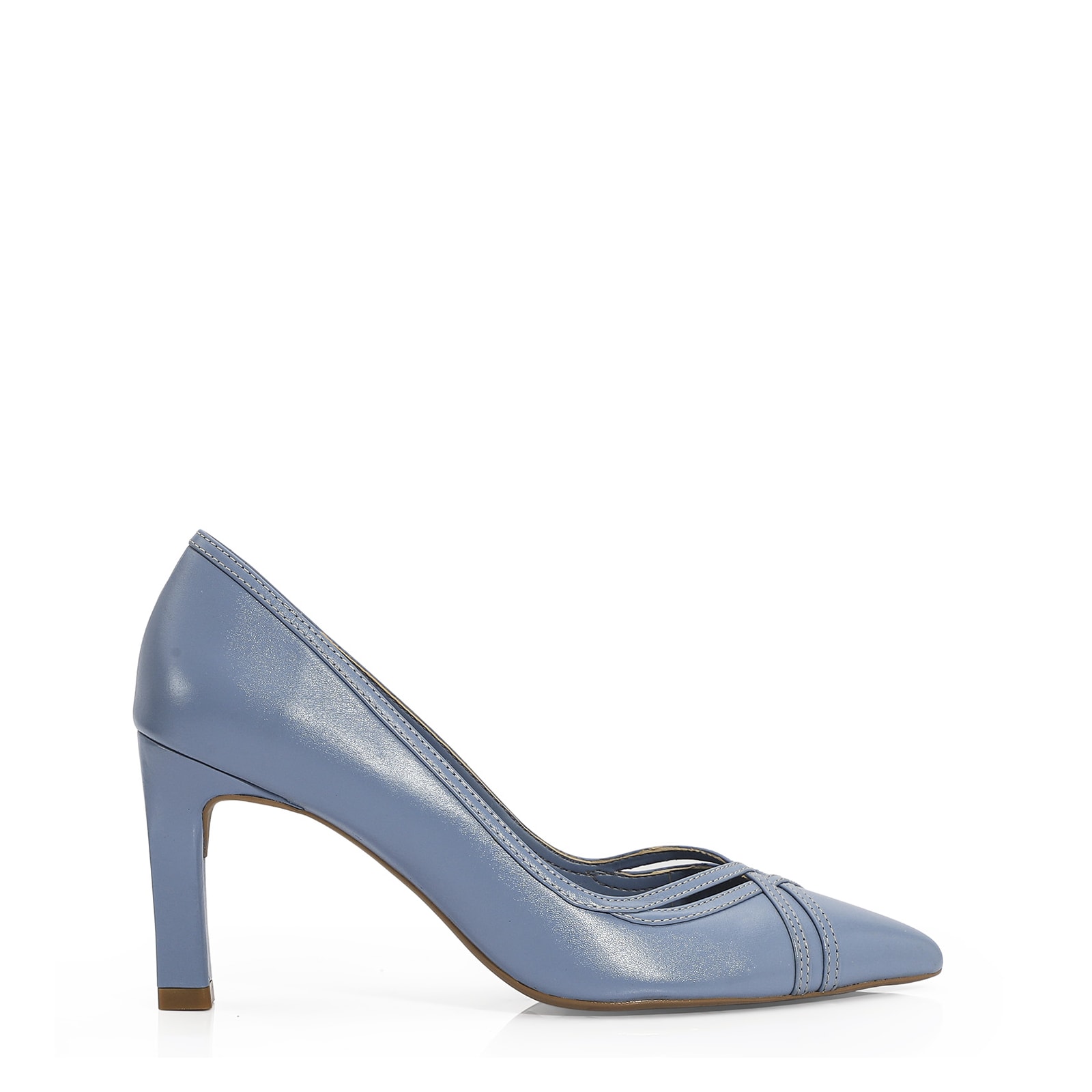 Scarpin Couro Azul
