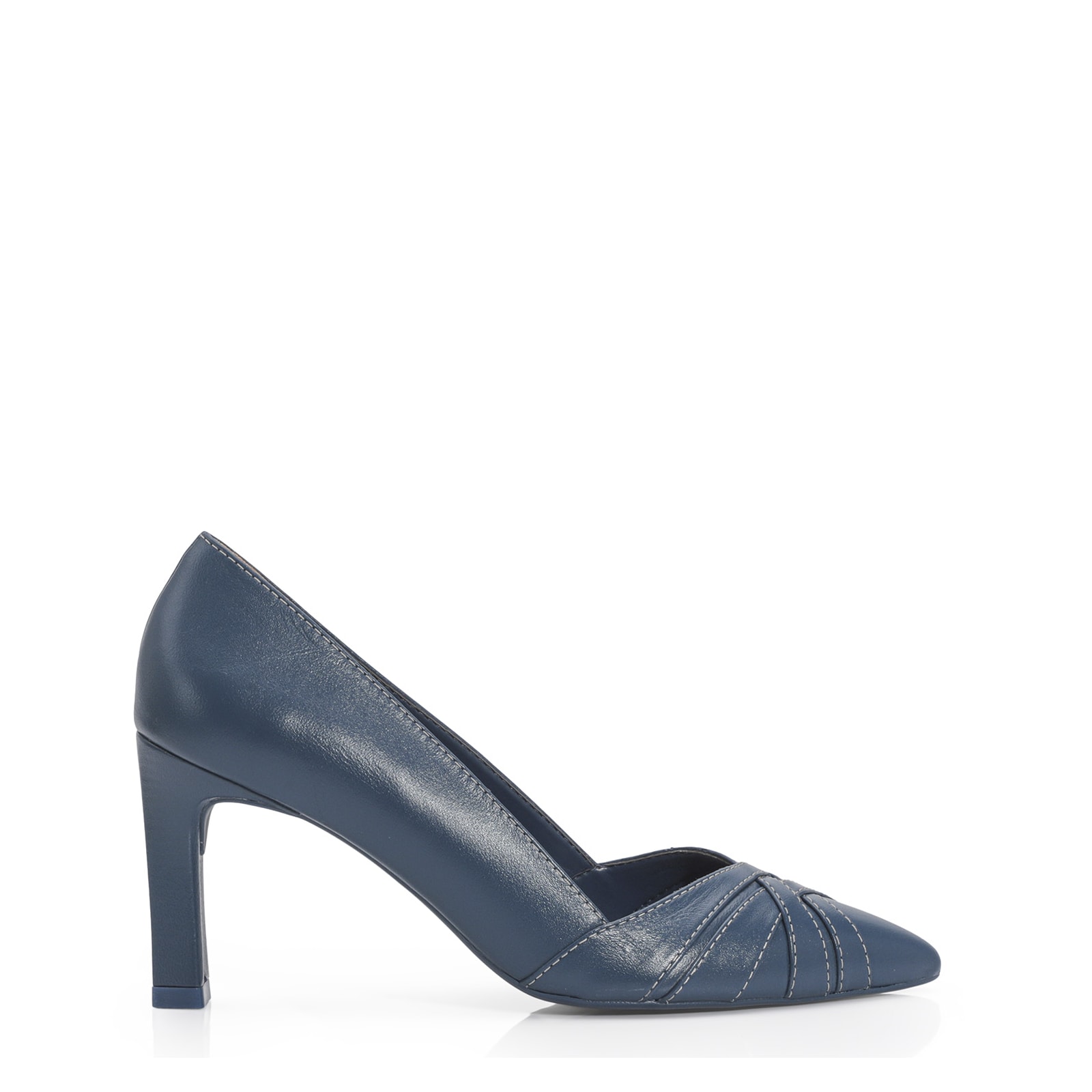 Scarpin Couro Azul