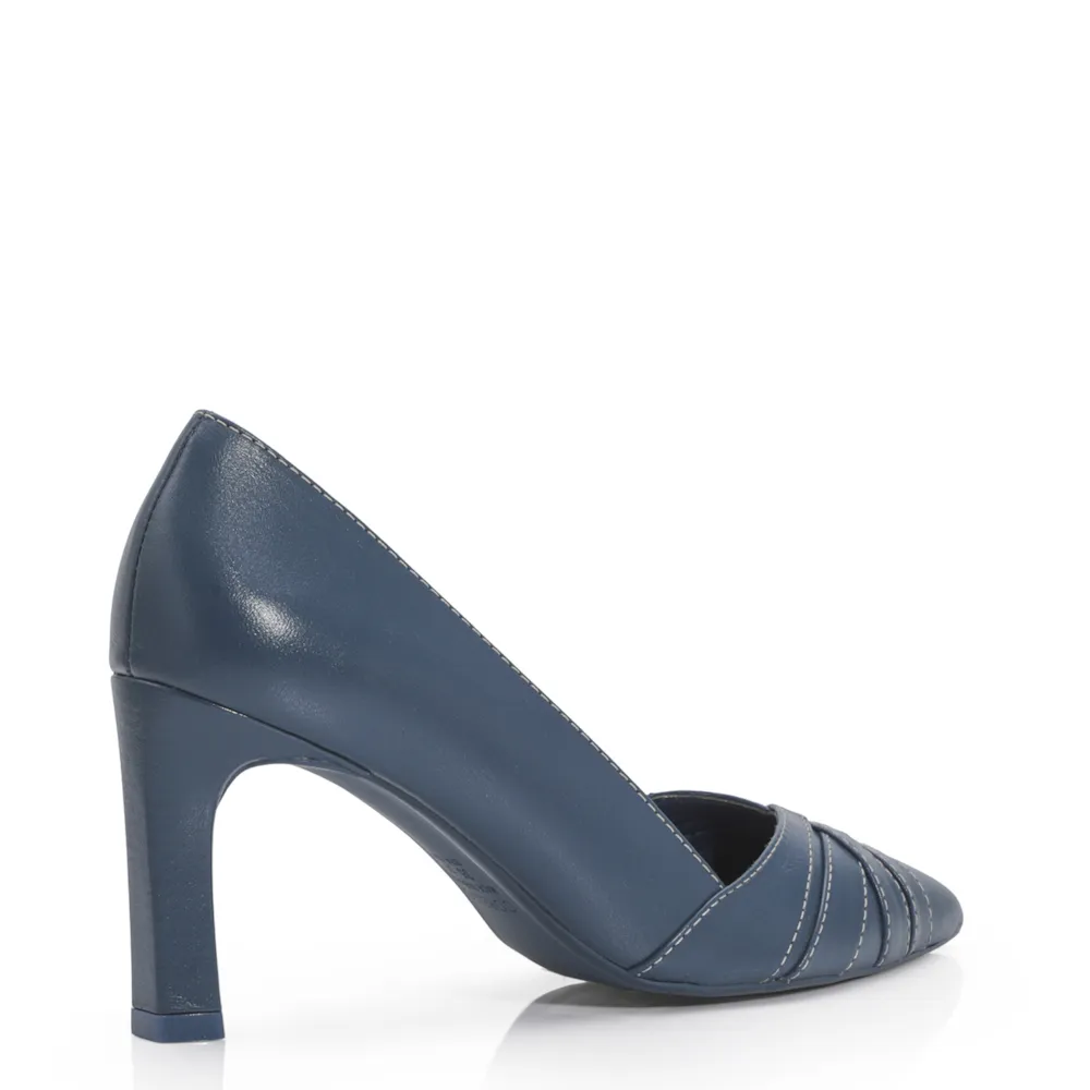 Scarpin Couro Azul - imagem 4