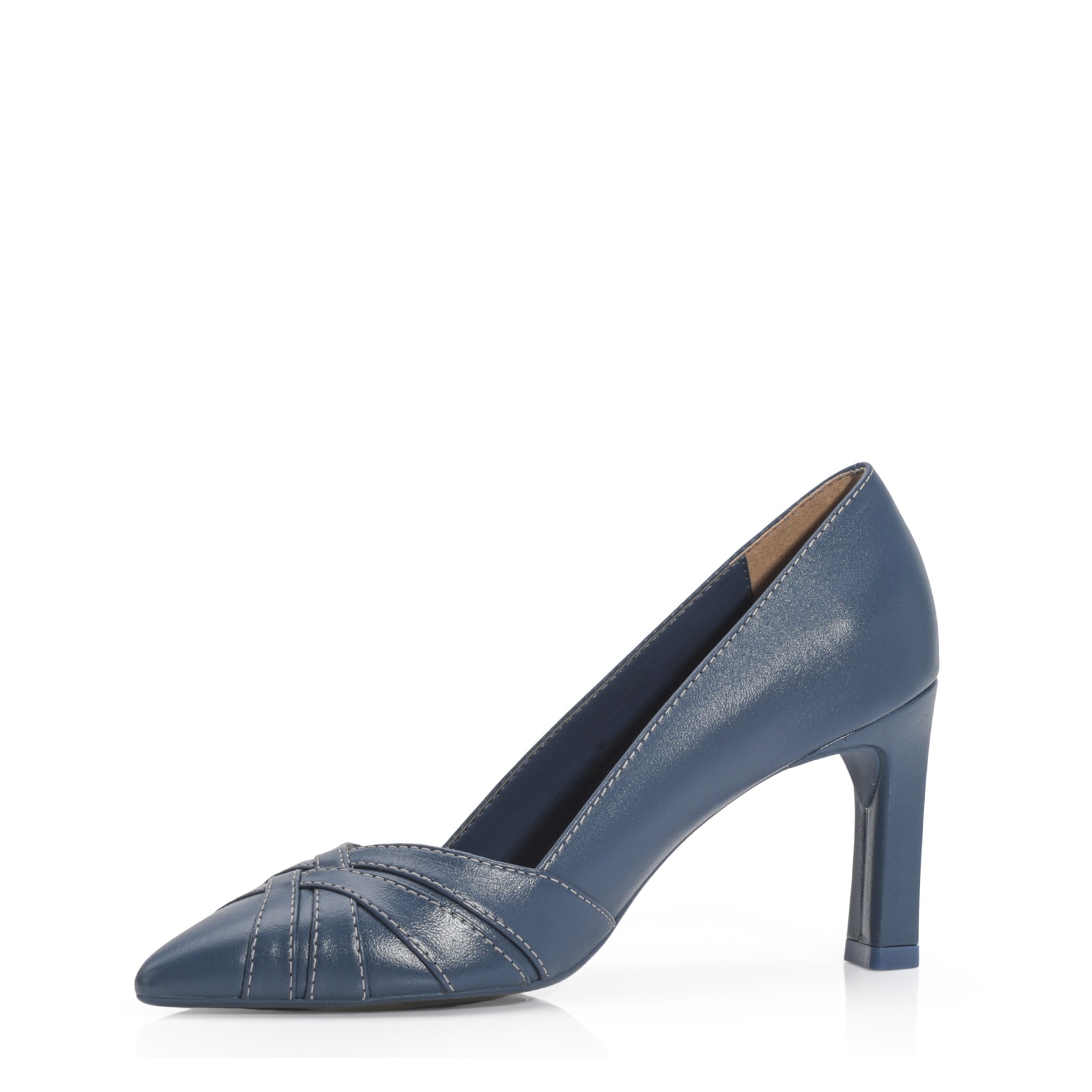 Scarpin Couro Azul
