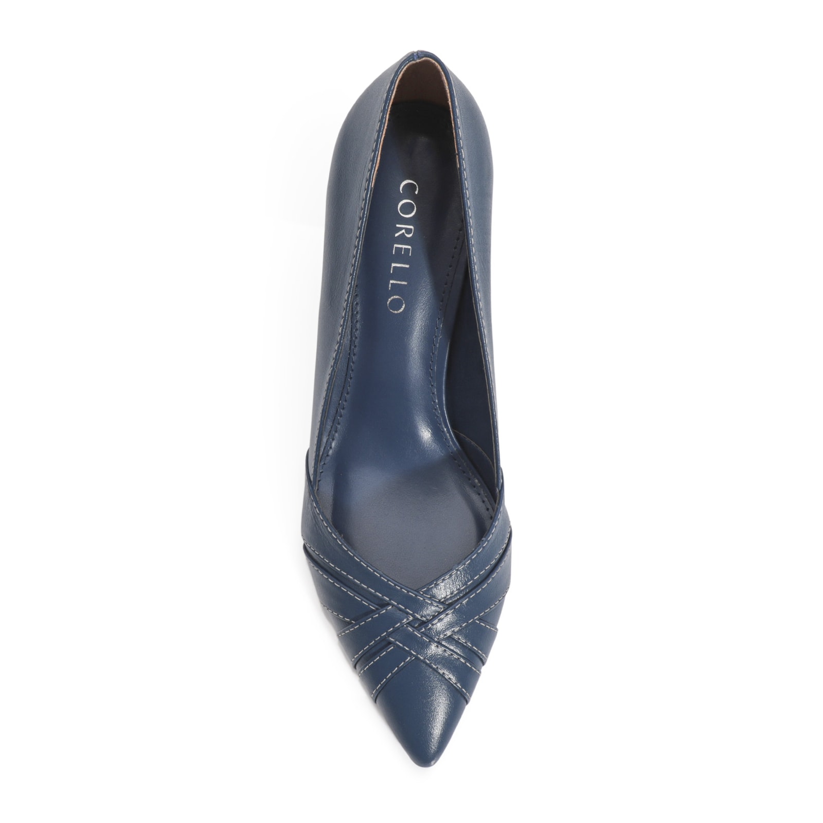 Scarpin Couro Azul