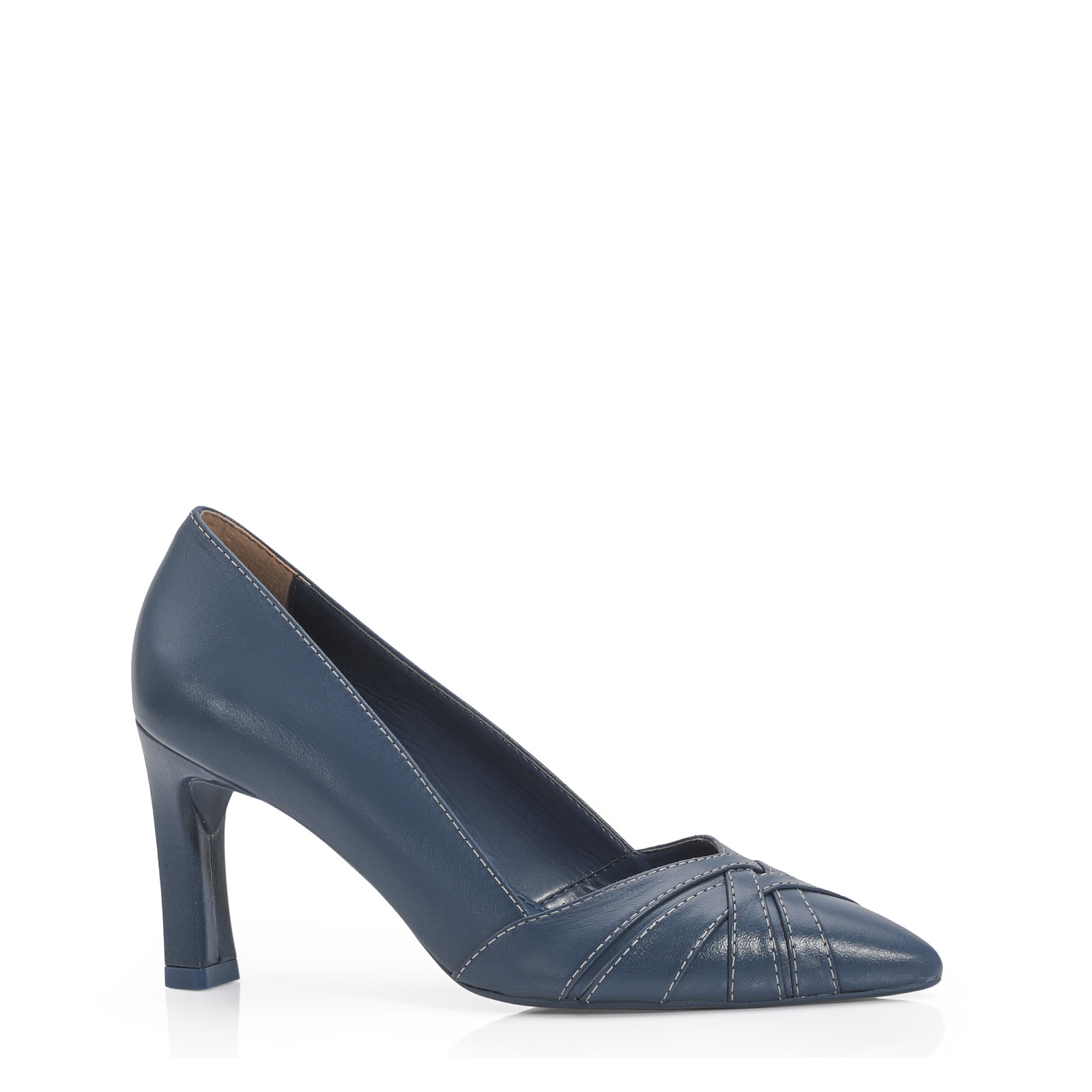 Scarpin Couro Azul