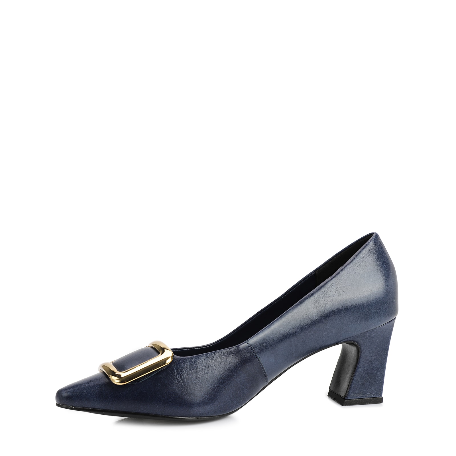 Scarpin Couro Azul