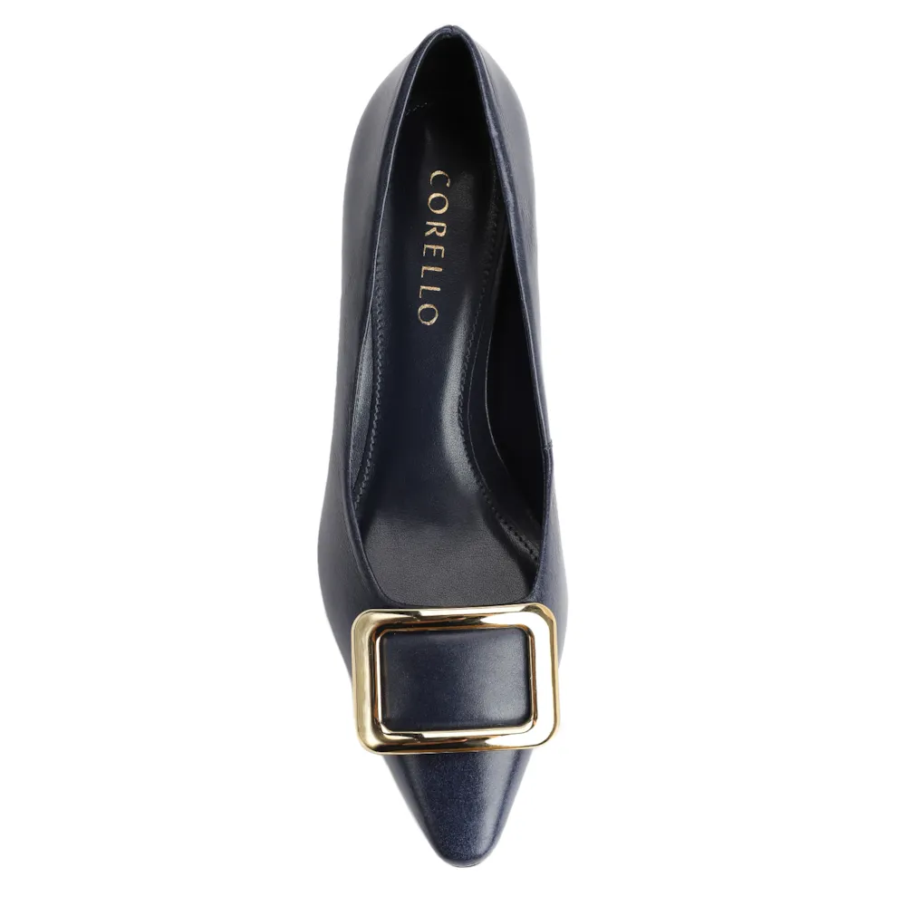 Scarpin Couro Azul - imagem 5
