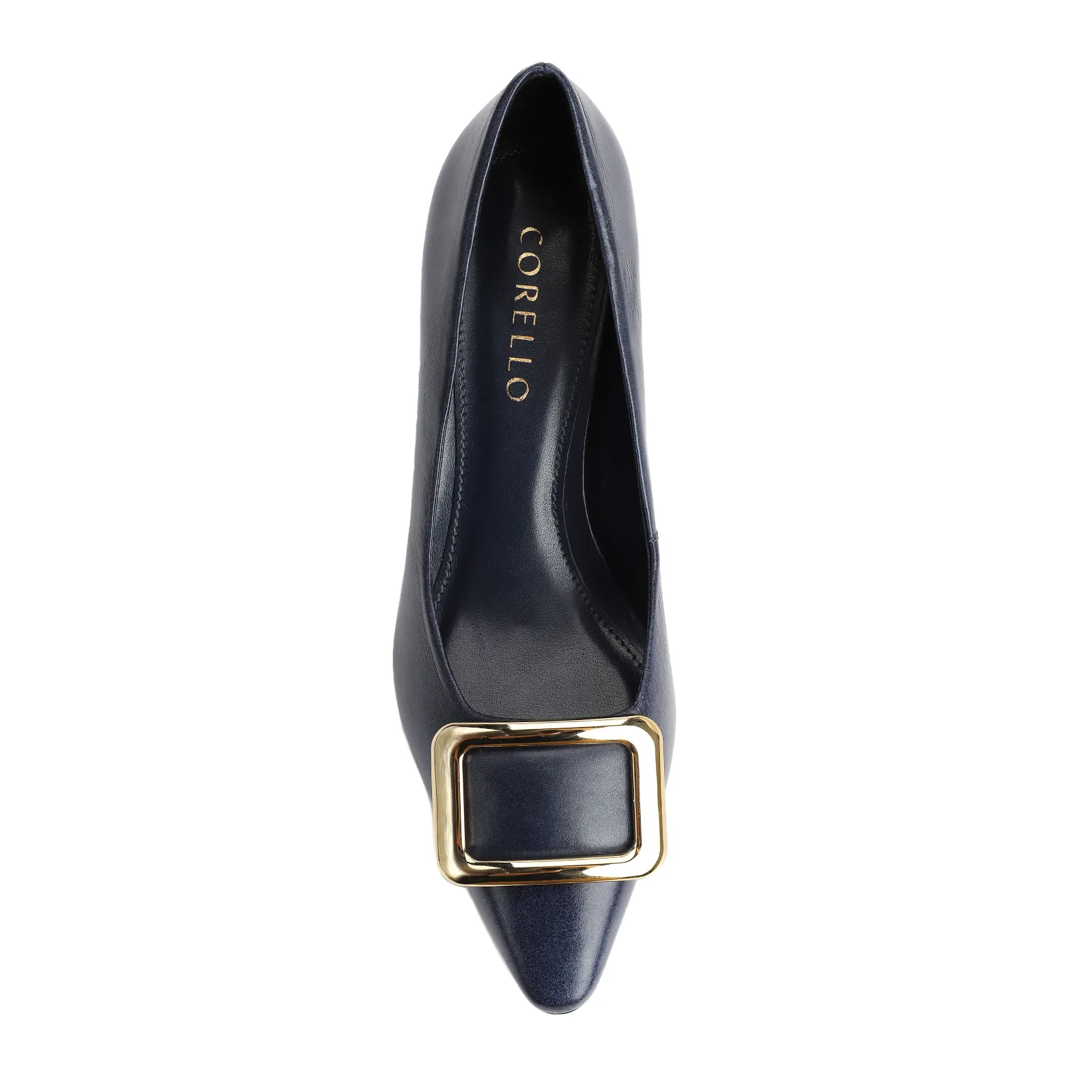 Scarpin Couro Azul