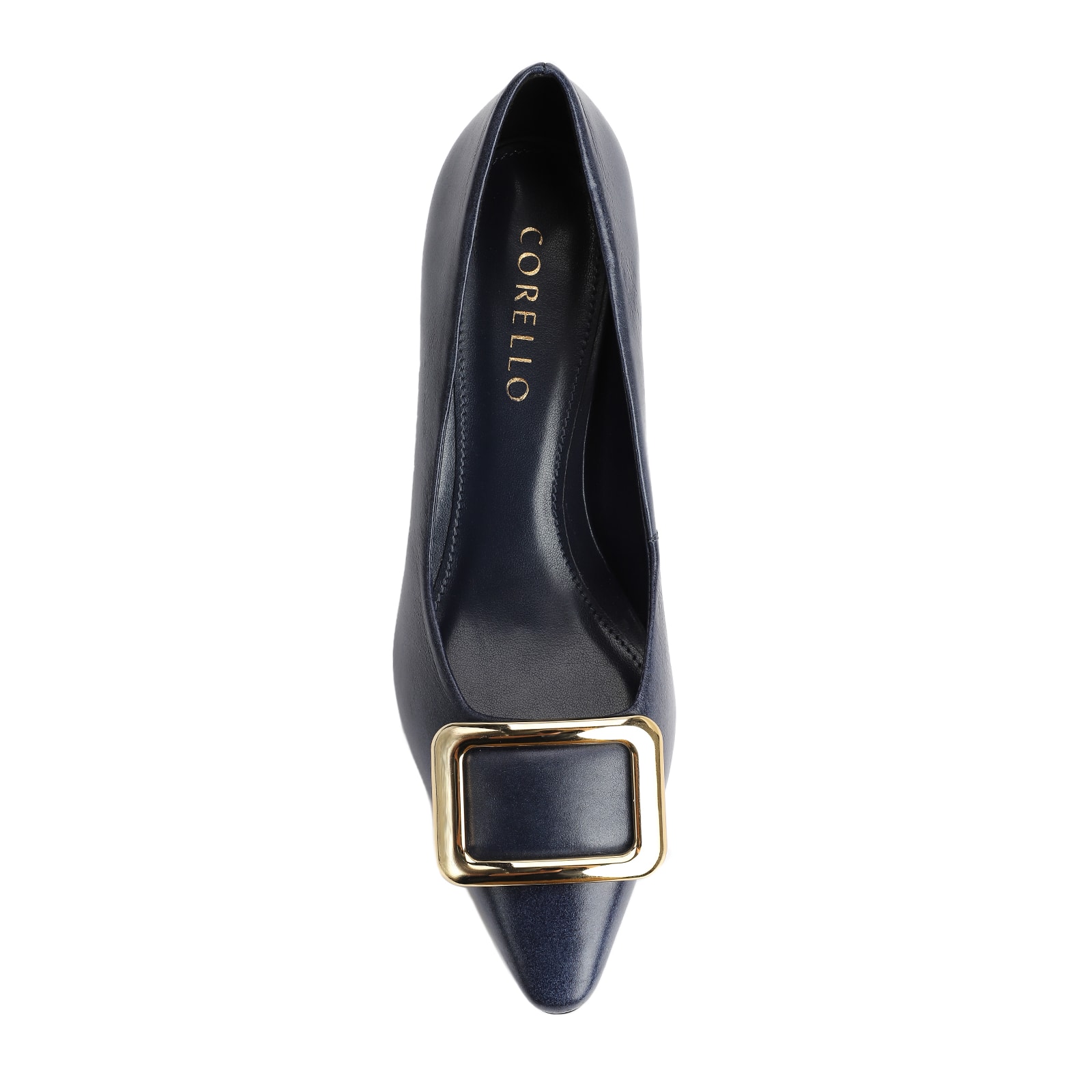 Scarpin Couro Azul