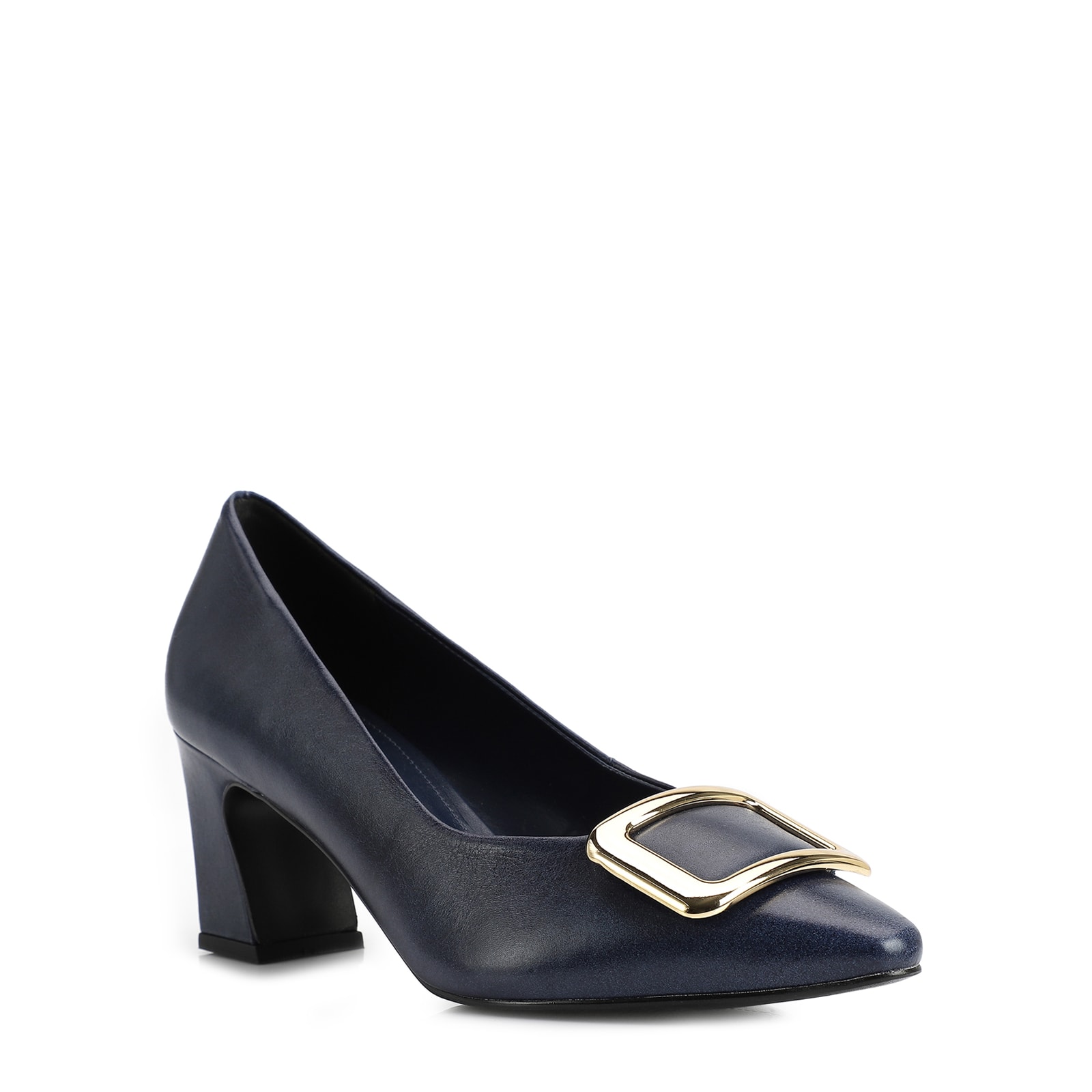 Scarpin Couro Azul