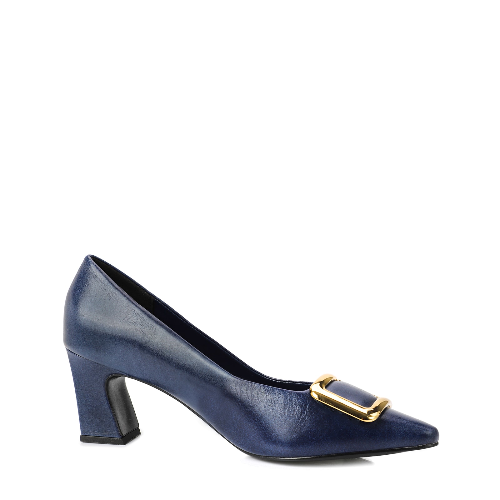 Scarpin Couro Azul