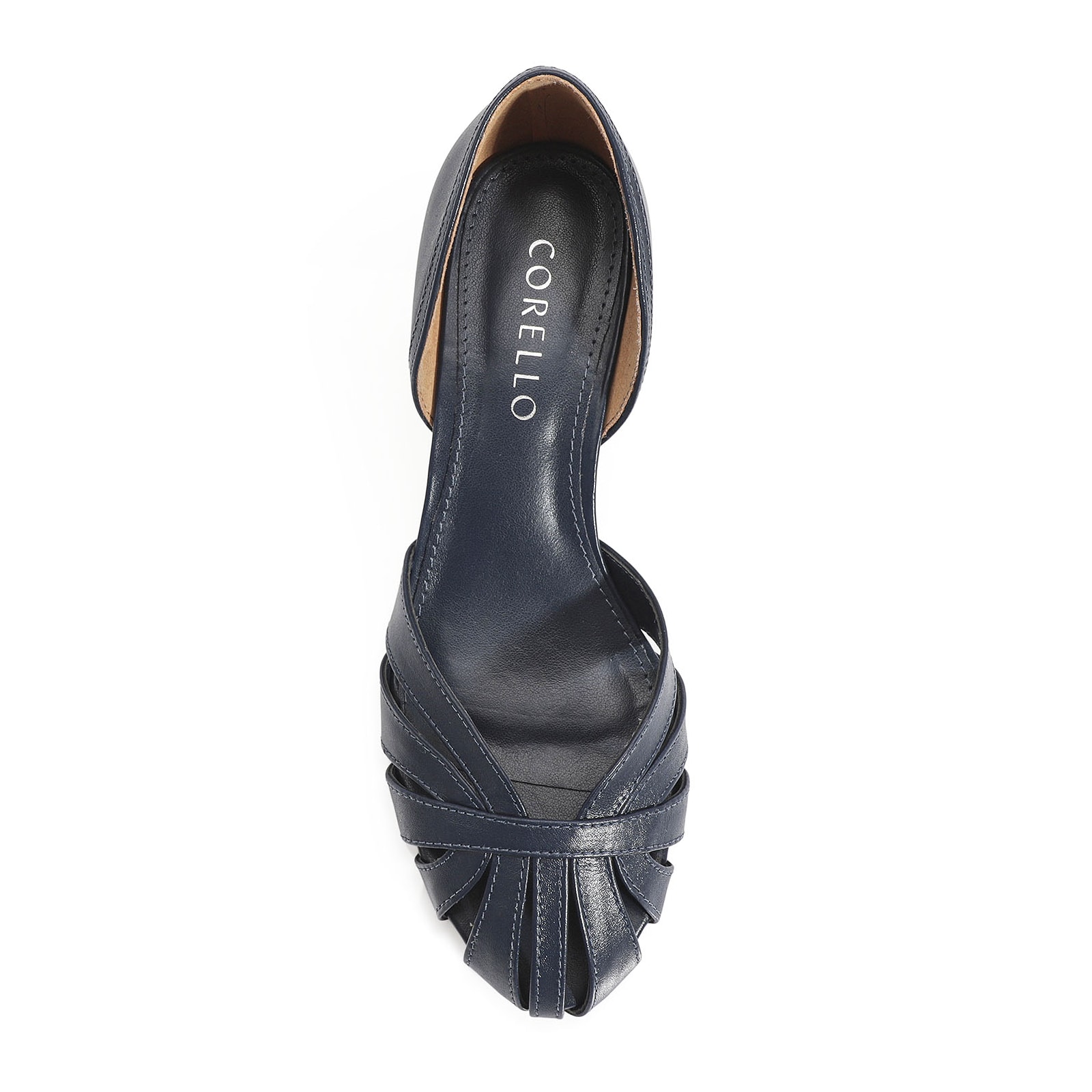 Scarpin Couro Azul