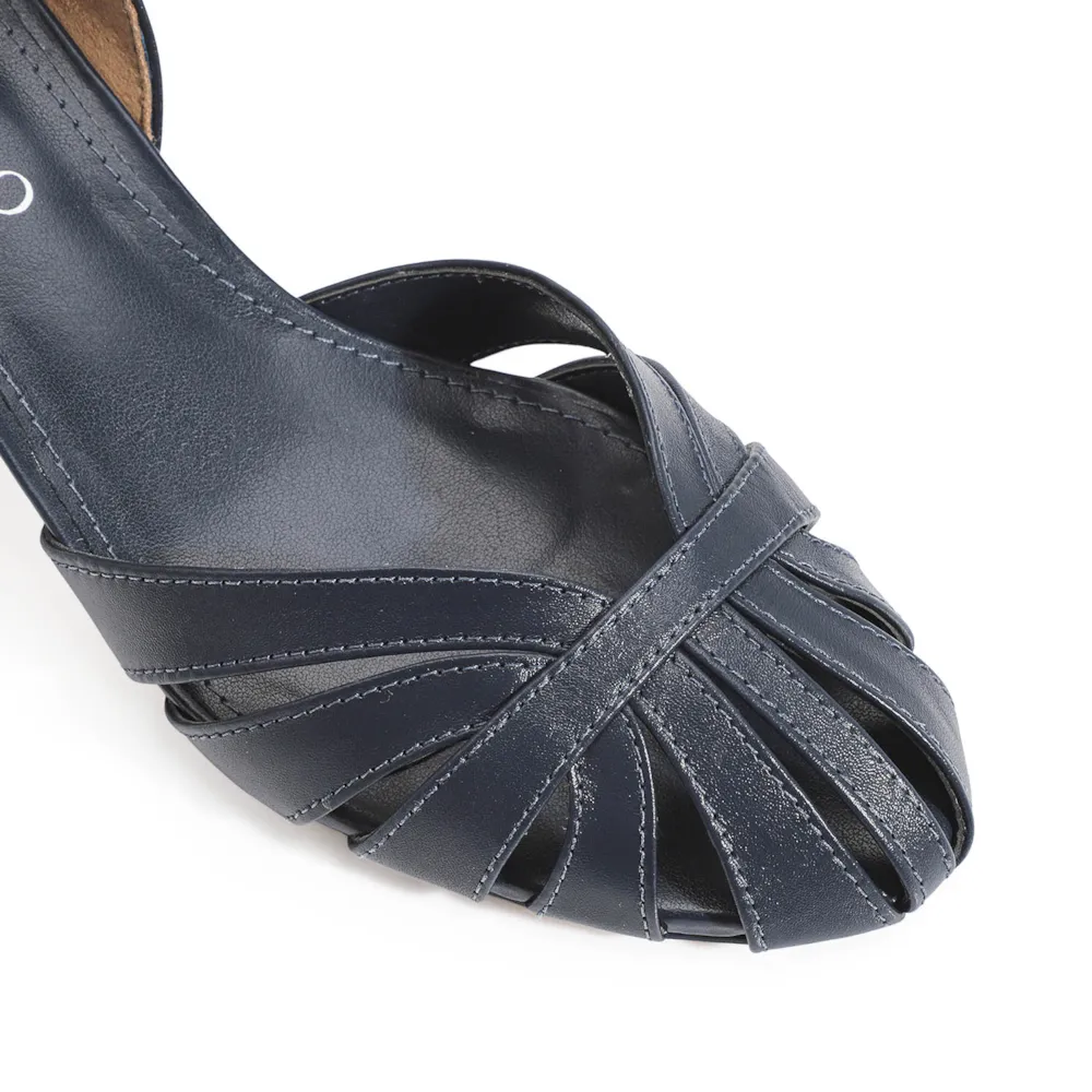 Scarpin Couro Azul - imagem 6