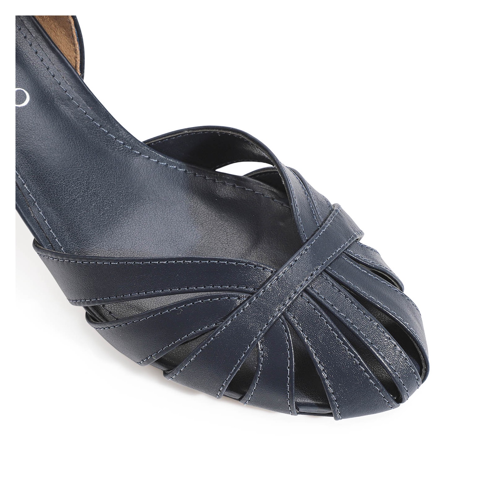 Scarpin Couro Azul