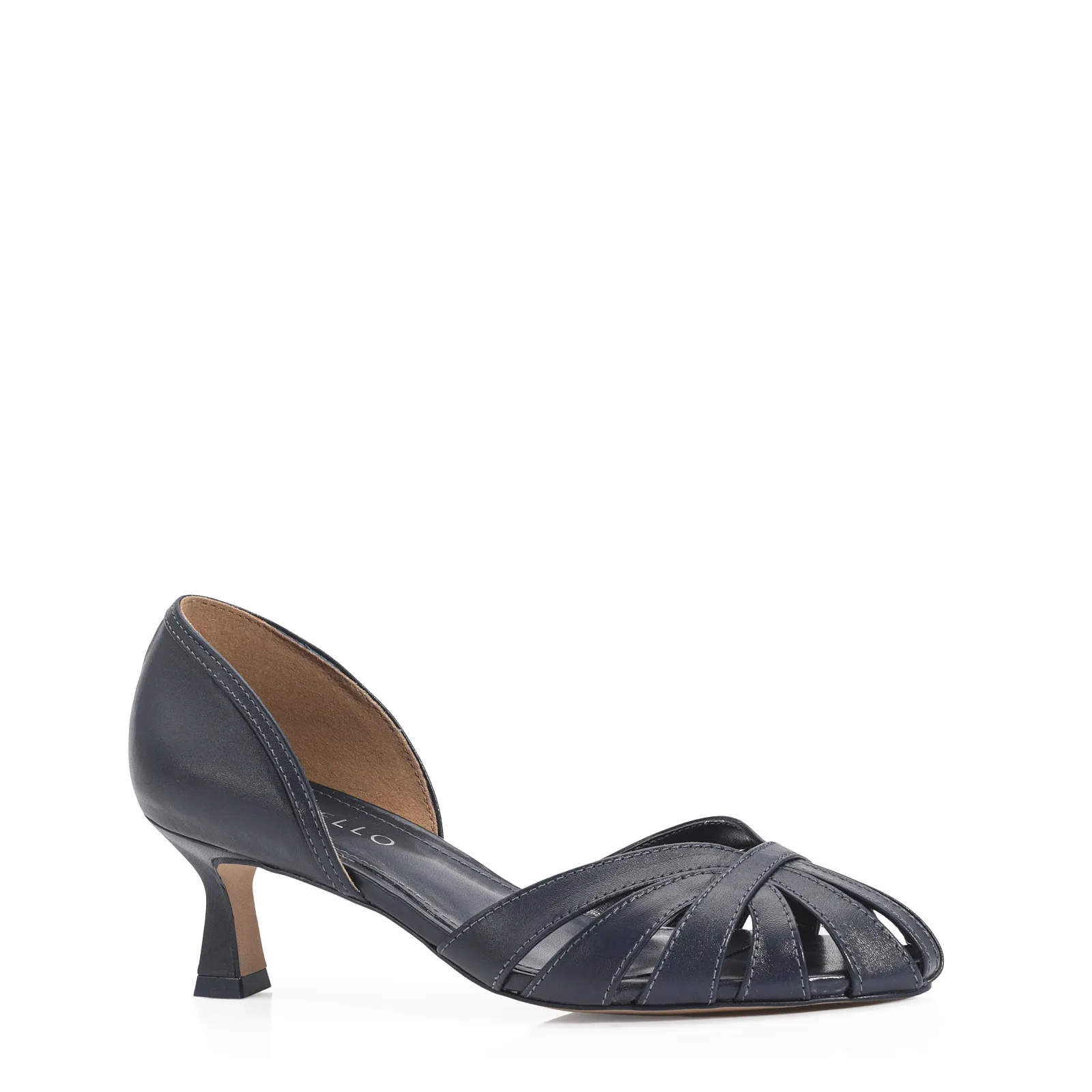 Scarpin Couro Azul