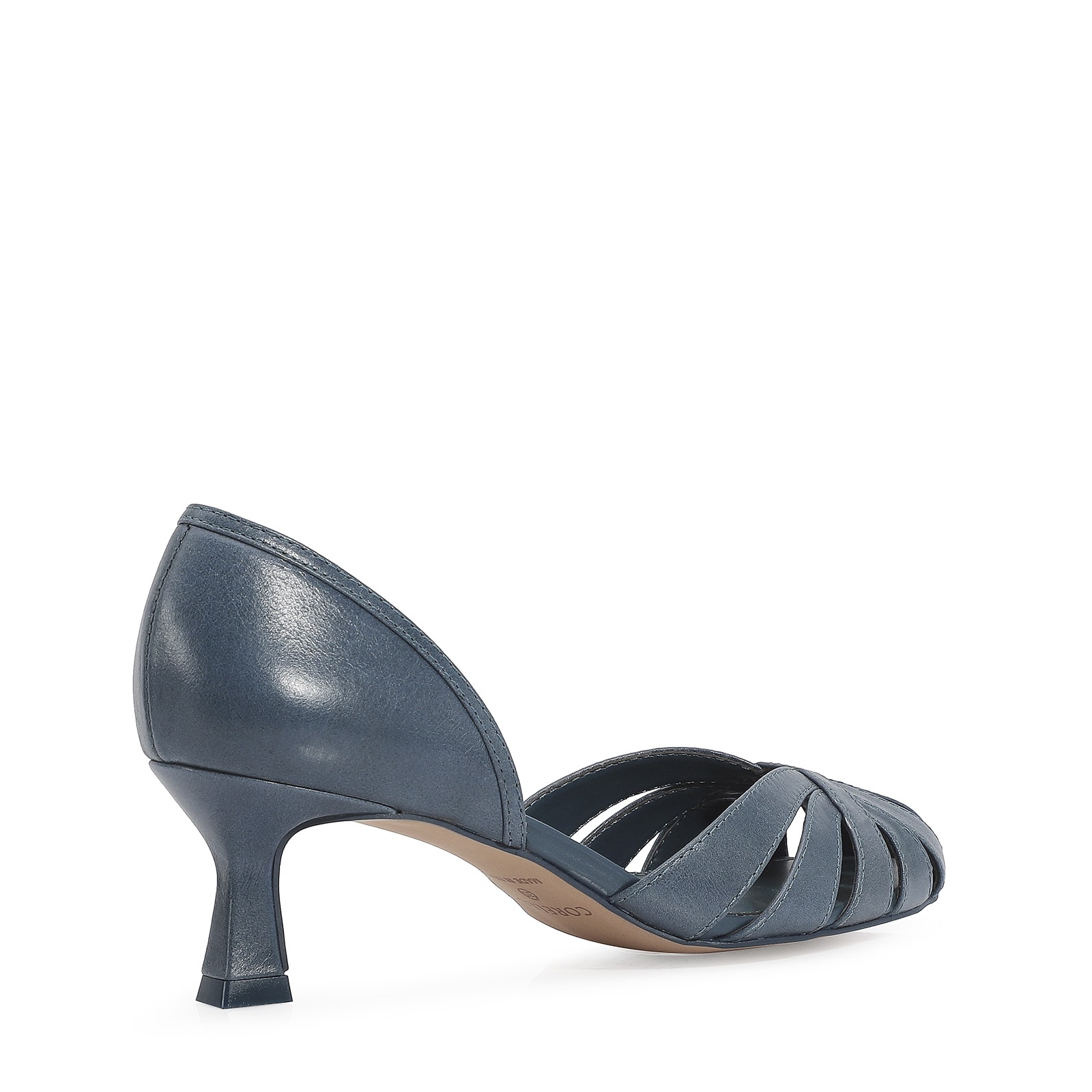 Scarpin Couro Azul