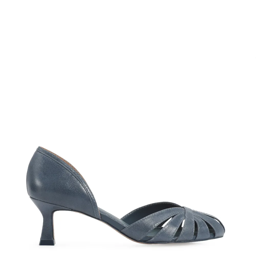 Scarpin Couro Azul - imagem 2