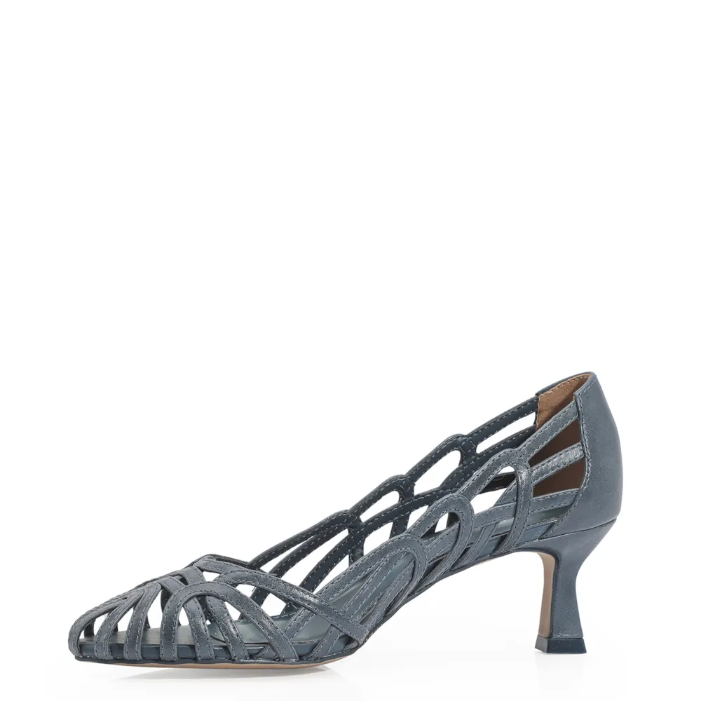 Scarpin Couro Azul - imagem 4