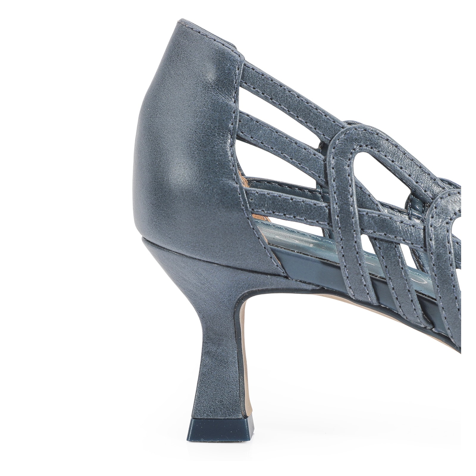 Scarpin Couro Azul
