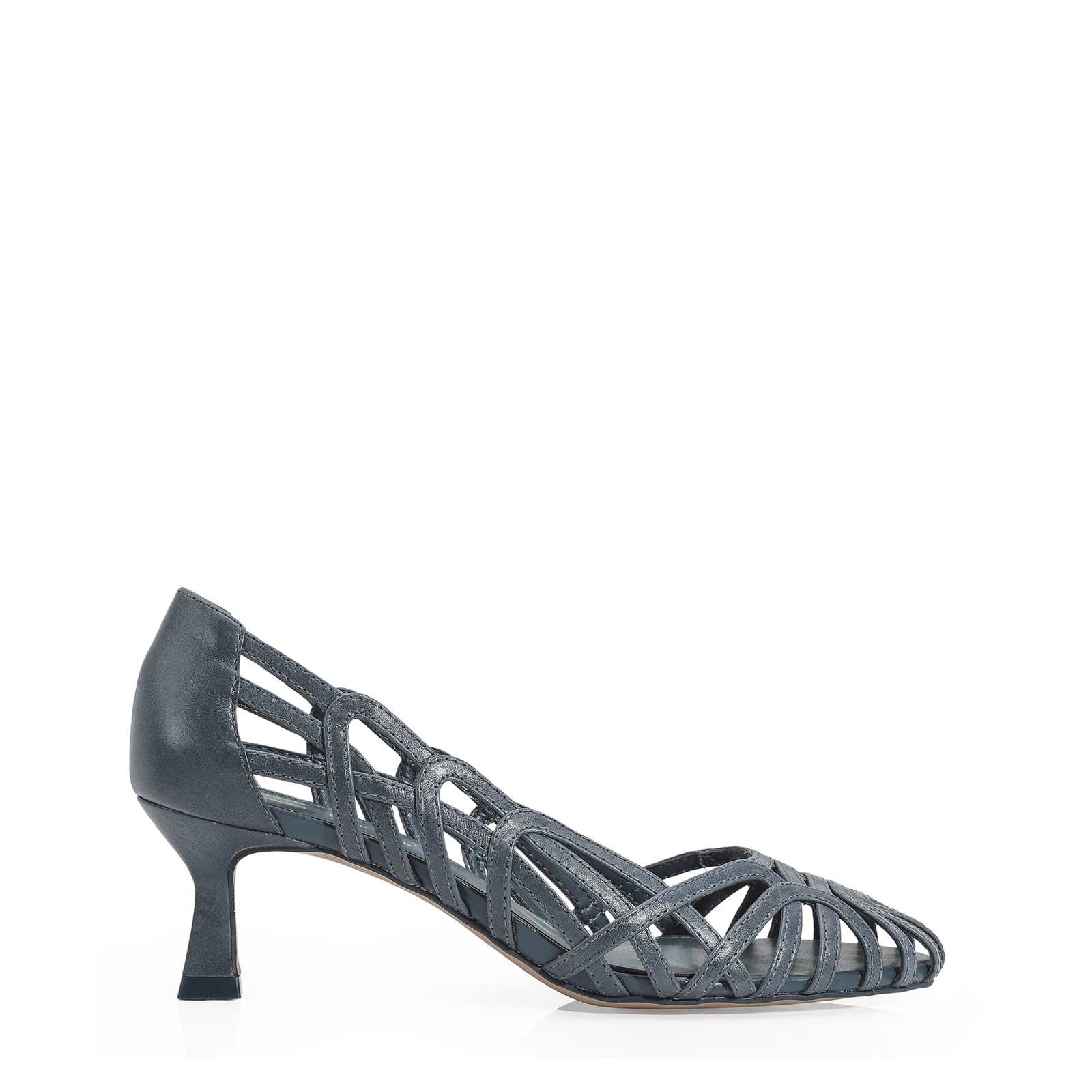 Scarpin Couro Azul