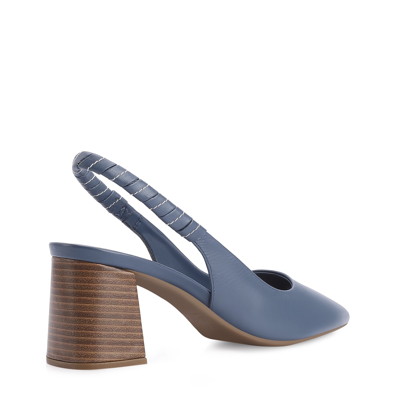 Scarpin Couro Azul