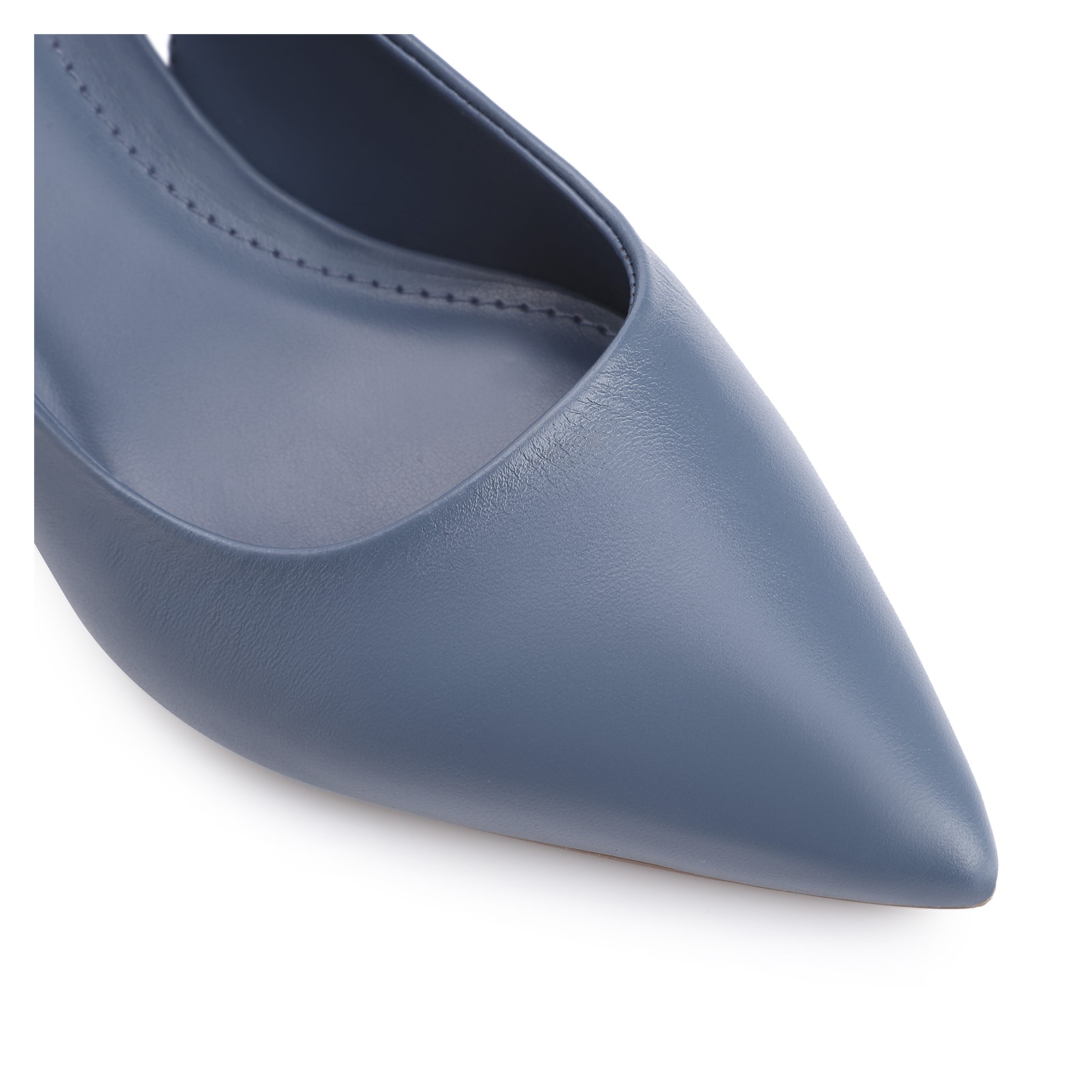 Scarpin Couro Azul