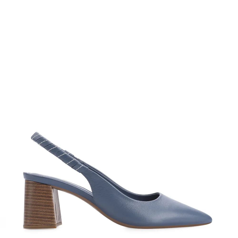 Scarpin Couro Azul - imagem 2