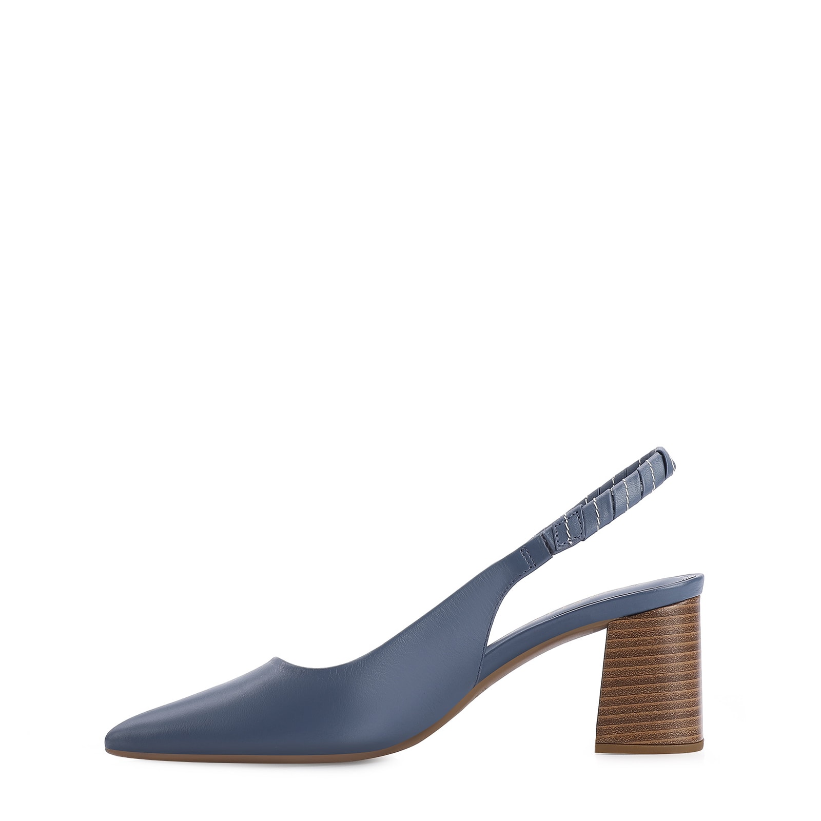 Scarpin Couro Azul