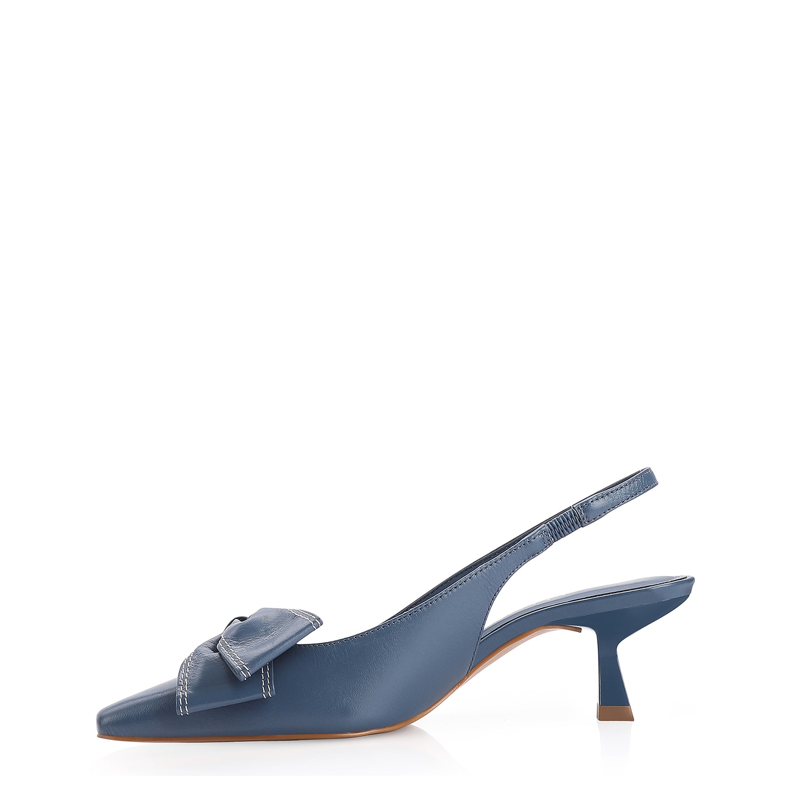 Scarpin Couro Azul