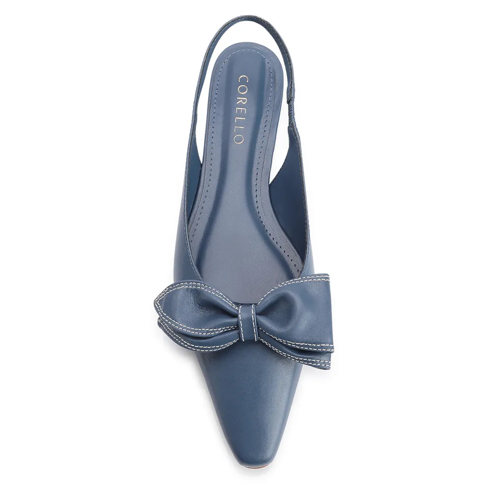 Scarpin Couro Azul - imagem 5