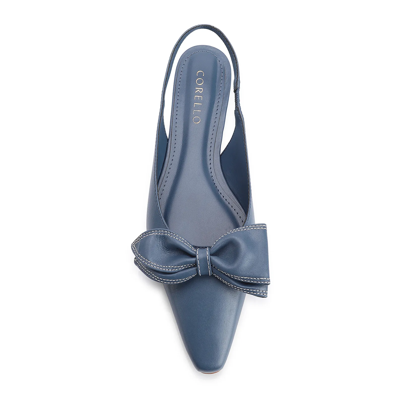 Scarpin Couro Azul